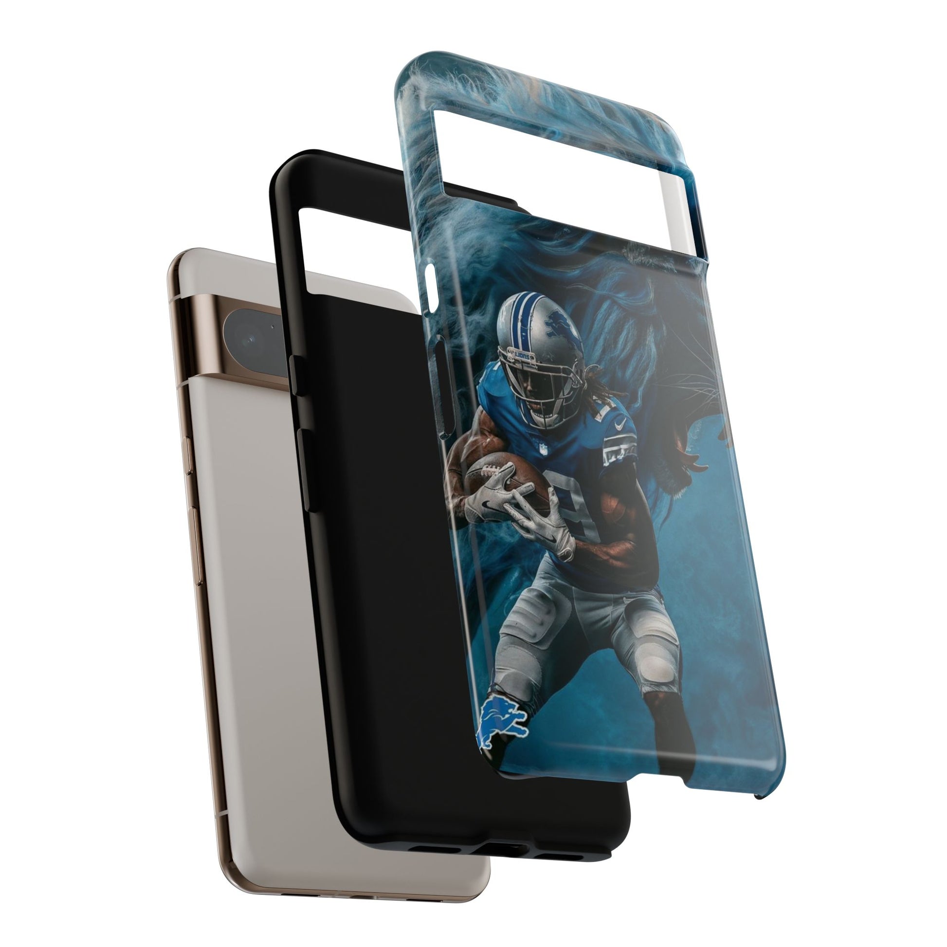 Detroit Lions Player Football Phone Case, Tough Cases for iPhones, Samsung, and Pixel