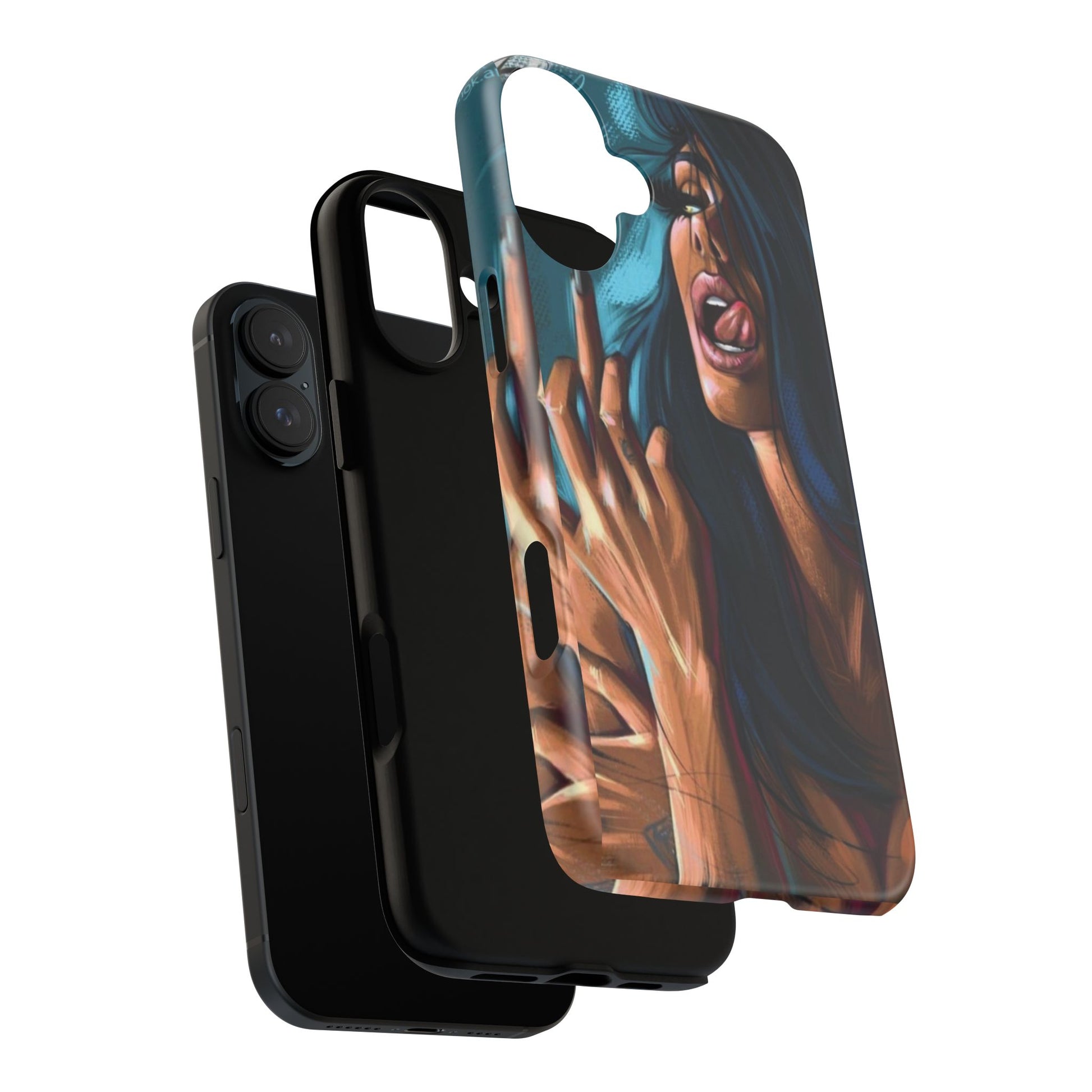 Tough Girl Theme Urban Design Cases for iPhones, Samsung, and Pixel