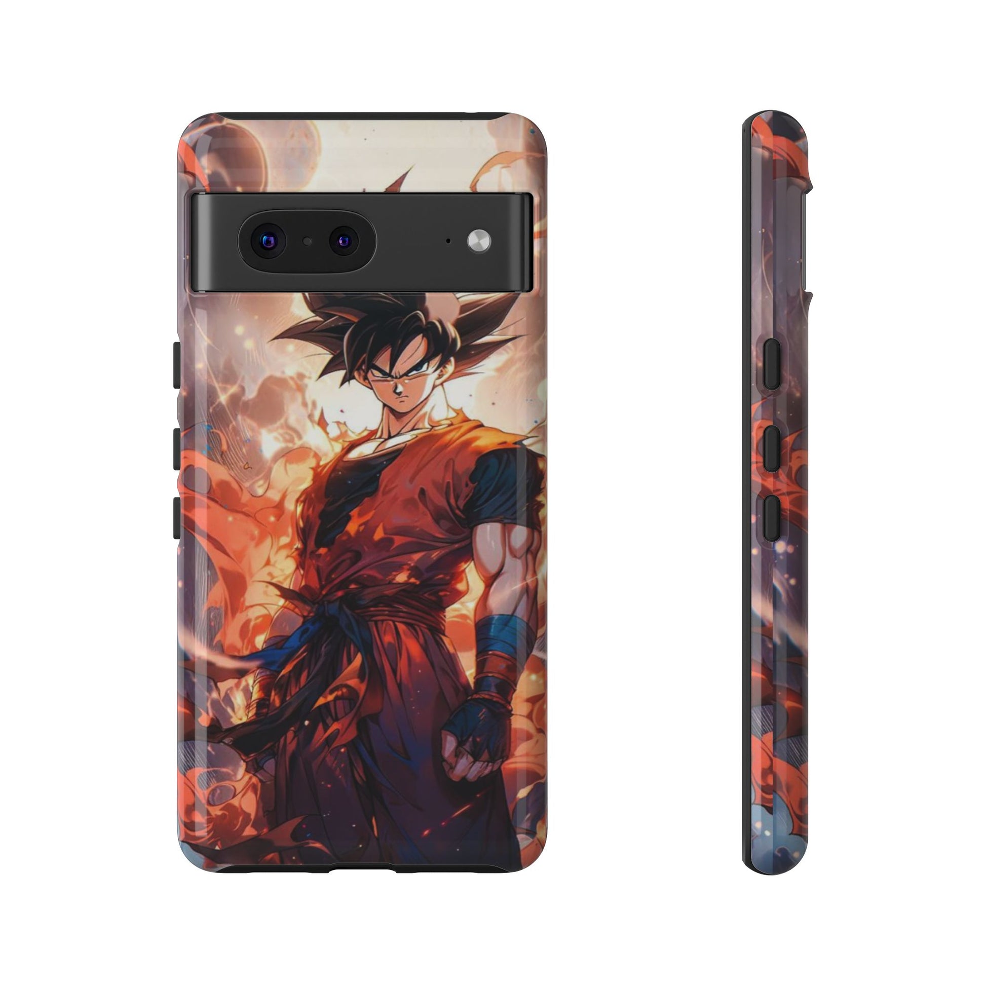 Anime Manga Dragon Ball Z Goku Tough Cases for iPhones, Samsung, and Pixel