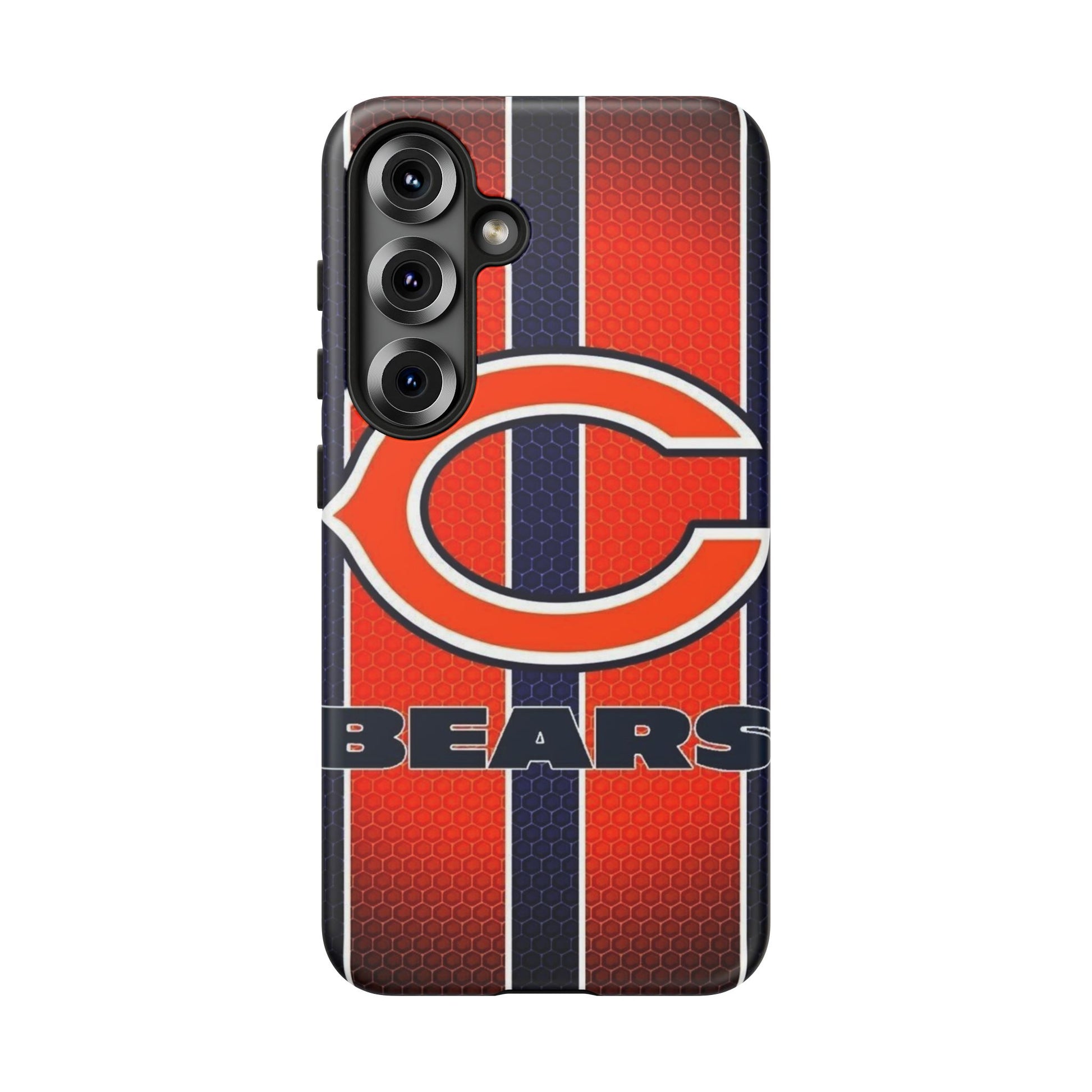 Chicago Bears Stripes Football Phone Case, Tough Cases for iPhones, Samsung, and Pixel