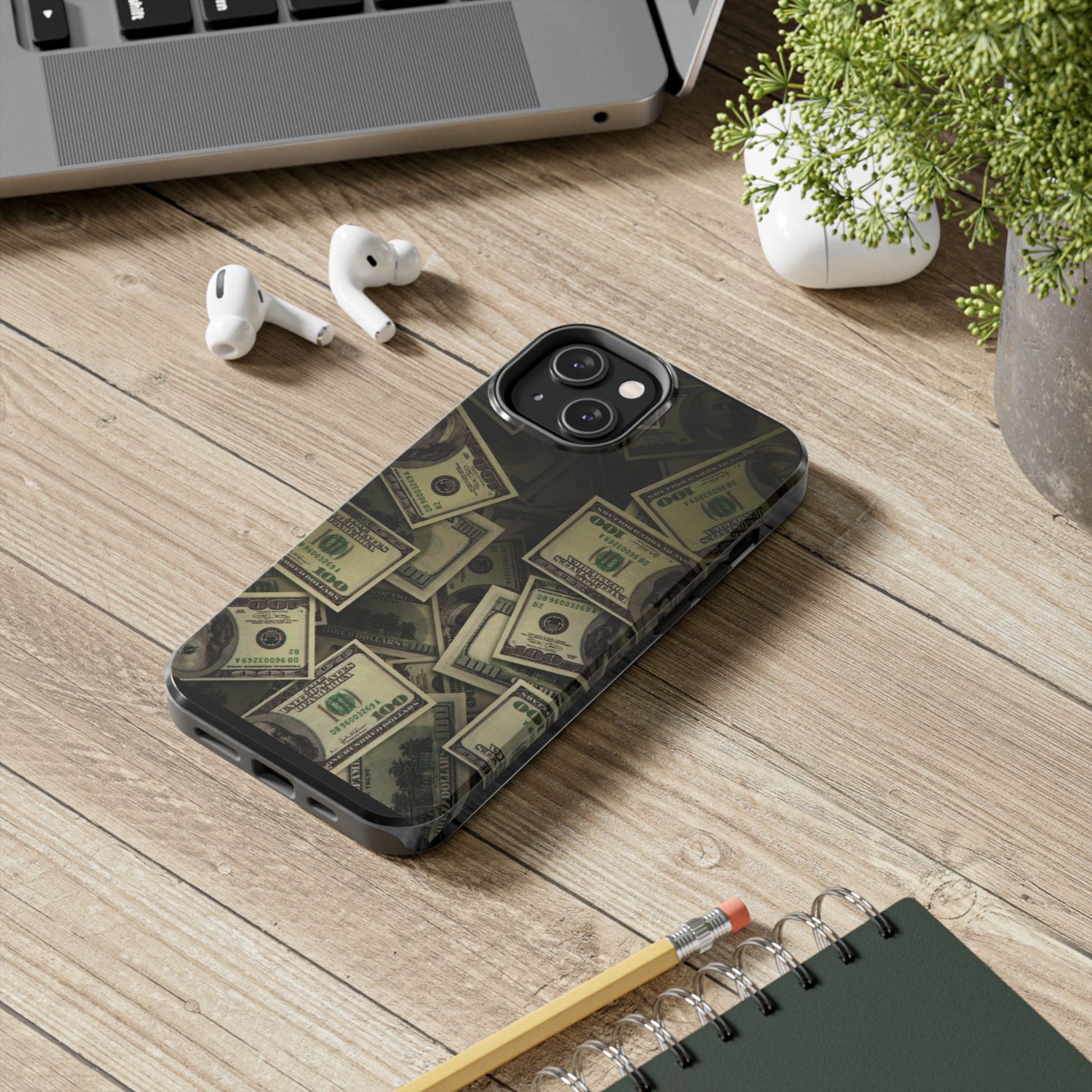 Money Pattern Print Theme Phone Case for iPhone & Samsung Galaxy Phones