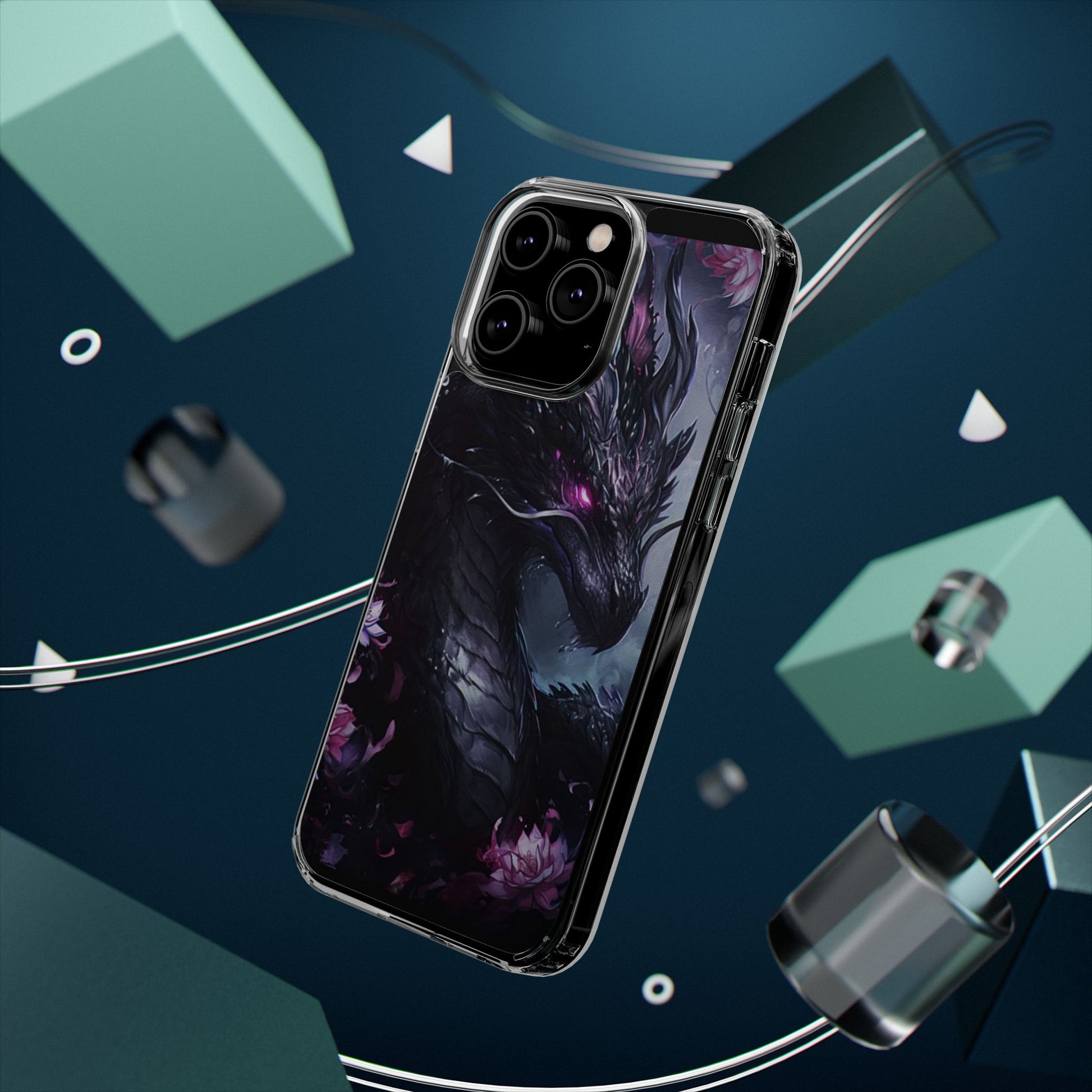 Phone Cases, Purple Dragon Design, iPhone Samsung Case, Protective Cover, Unique