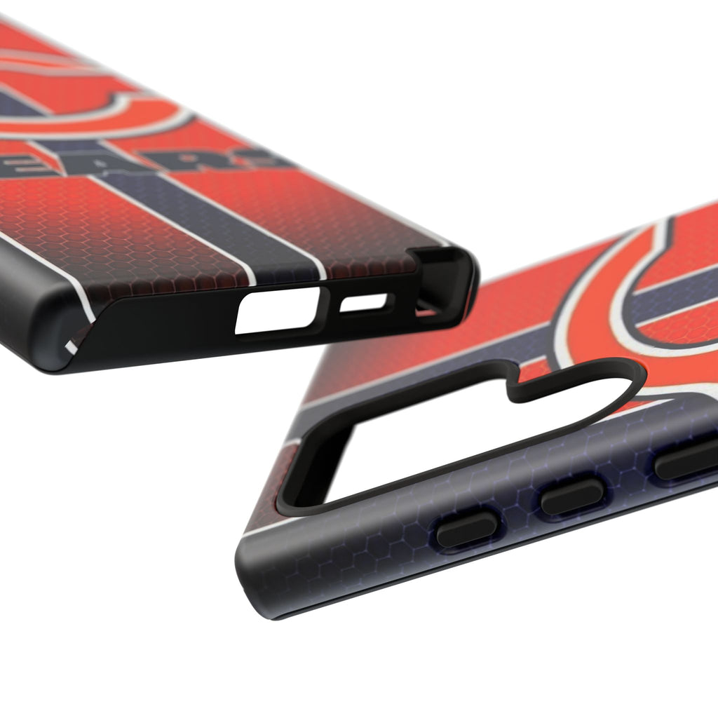 Chicago Bears Stripes Football Phone Case, Tough Cases for iPhones, Samsung, and Pixel