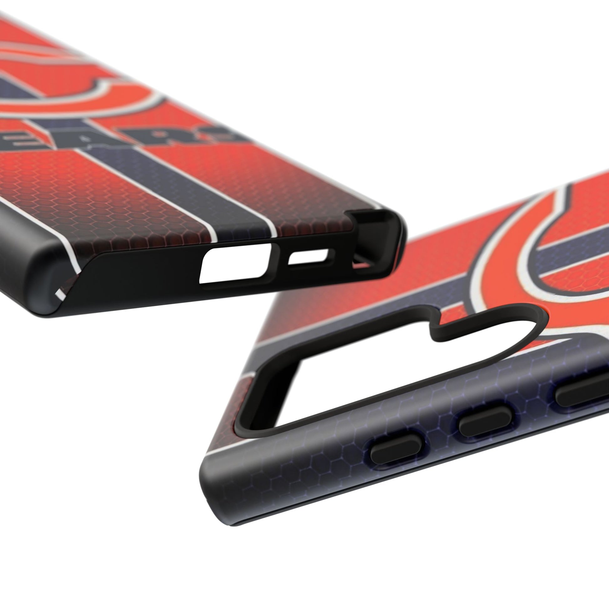 Chicago Bears Stripes Football Phone Case, Tough Cases for iPhones, Samsung, and Pixel