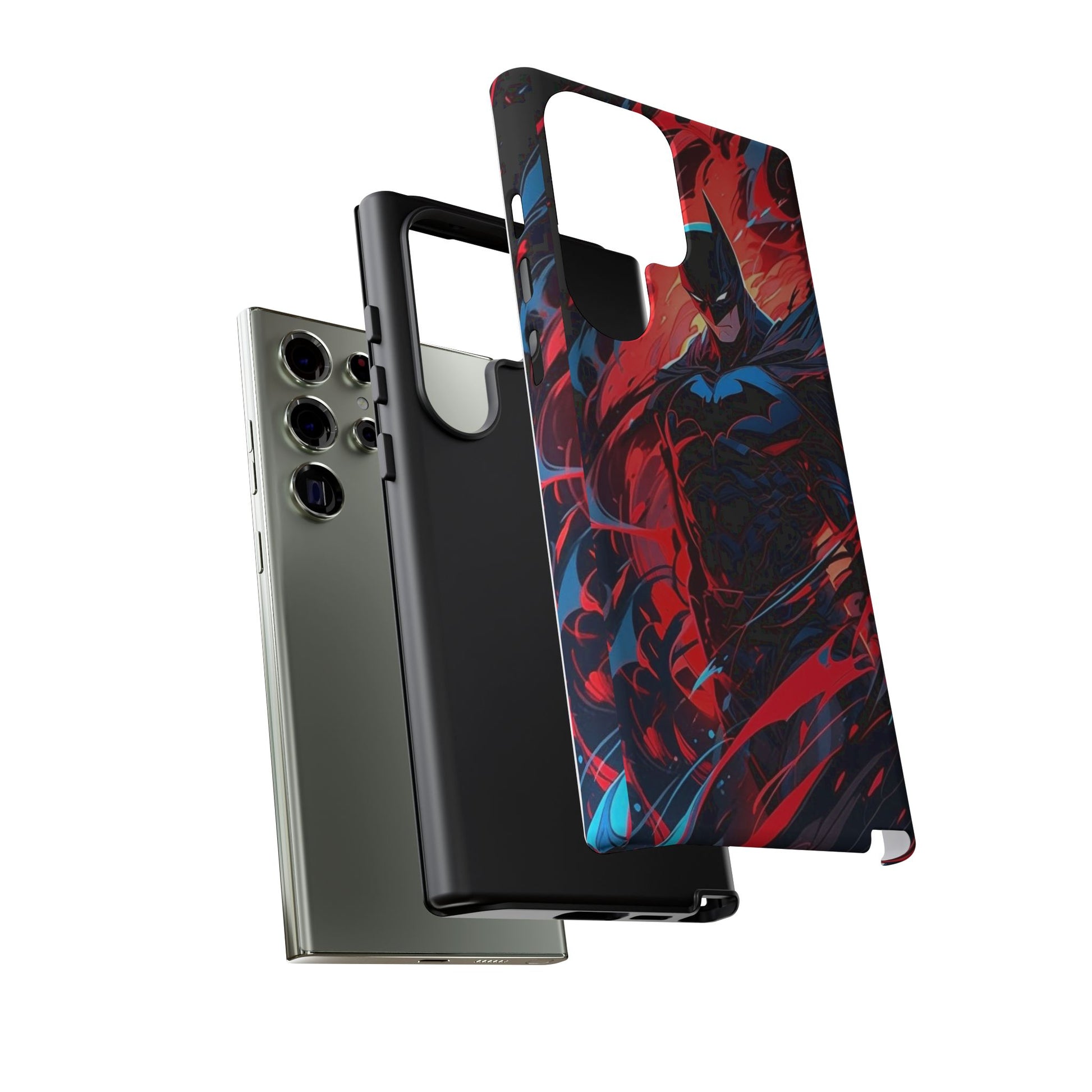 The Dark Knight Batman Art Tough Cases for iPhones, Samsung, and Pixel