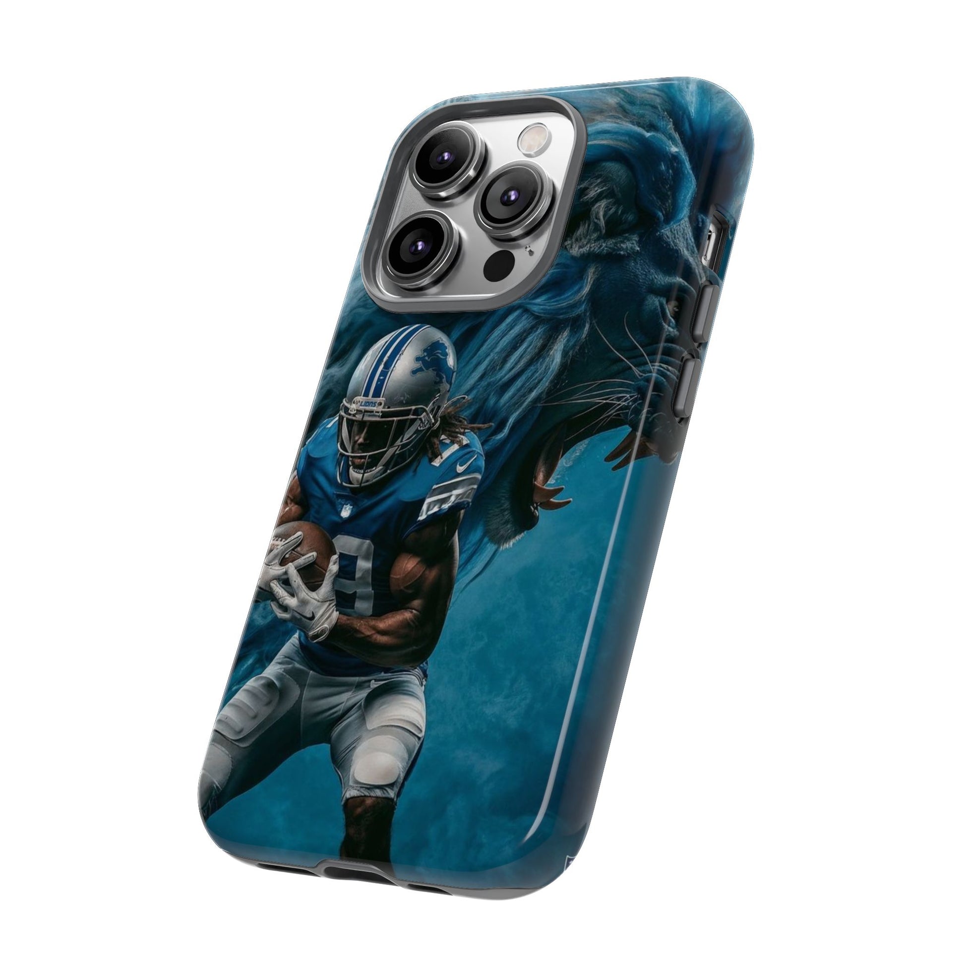 Detroit Lions Player Football Phone Case, Tough Cases for iPhones, Samsung, and Pixel