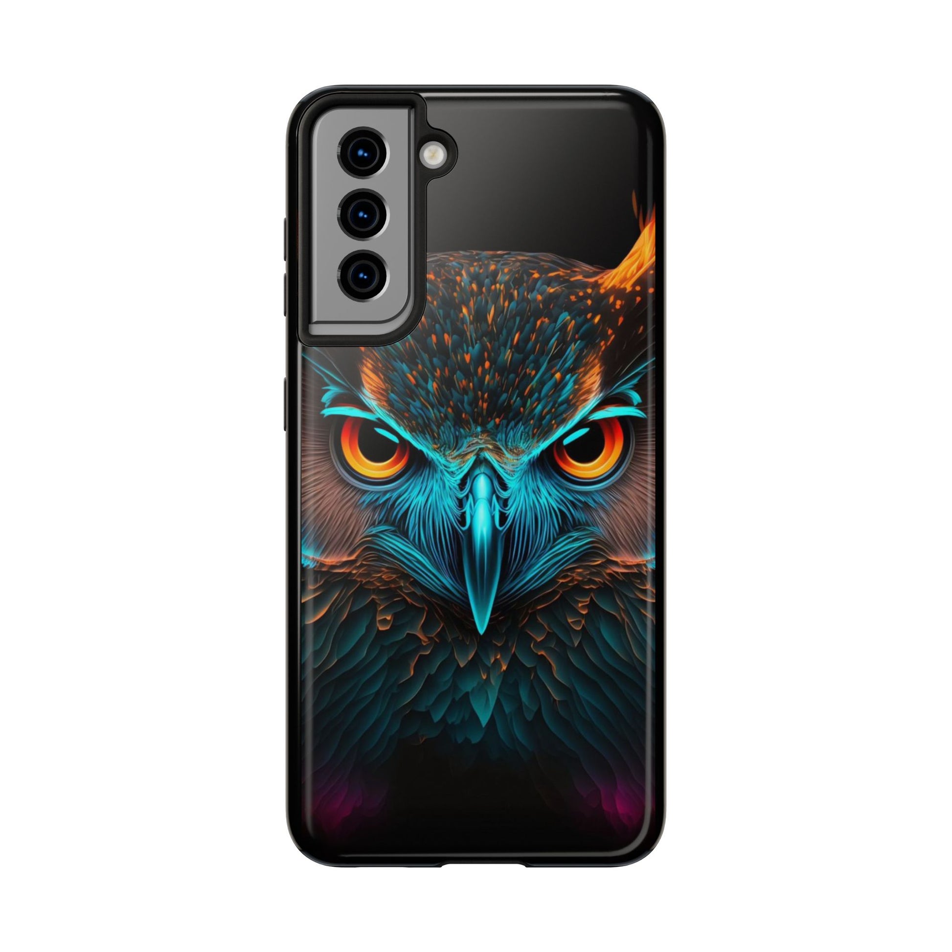 Neon Owl Theme Phone Cases for iPhones & Samsung Phones