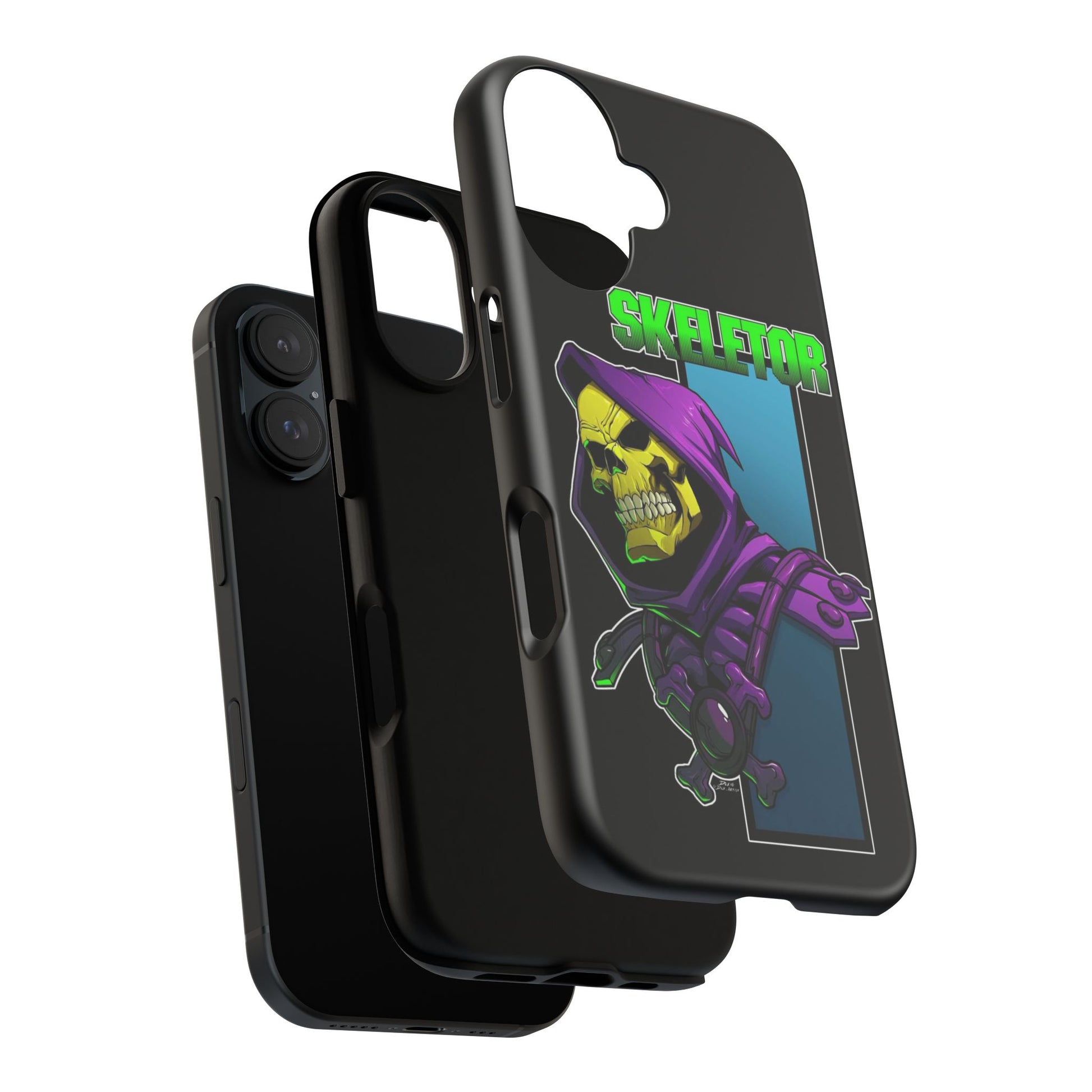 Skeletor Tough Cases for iPhones, Samsung, and Pixel