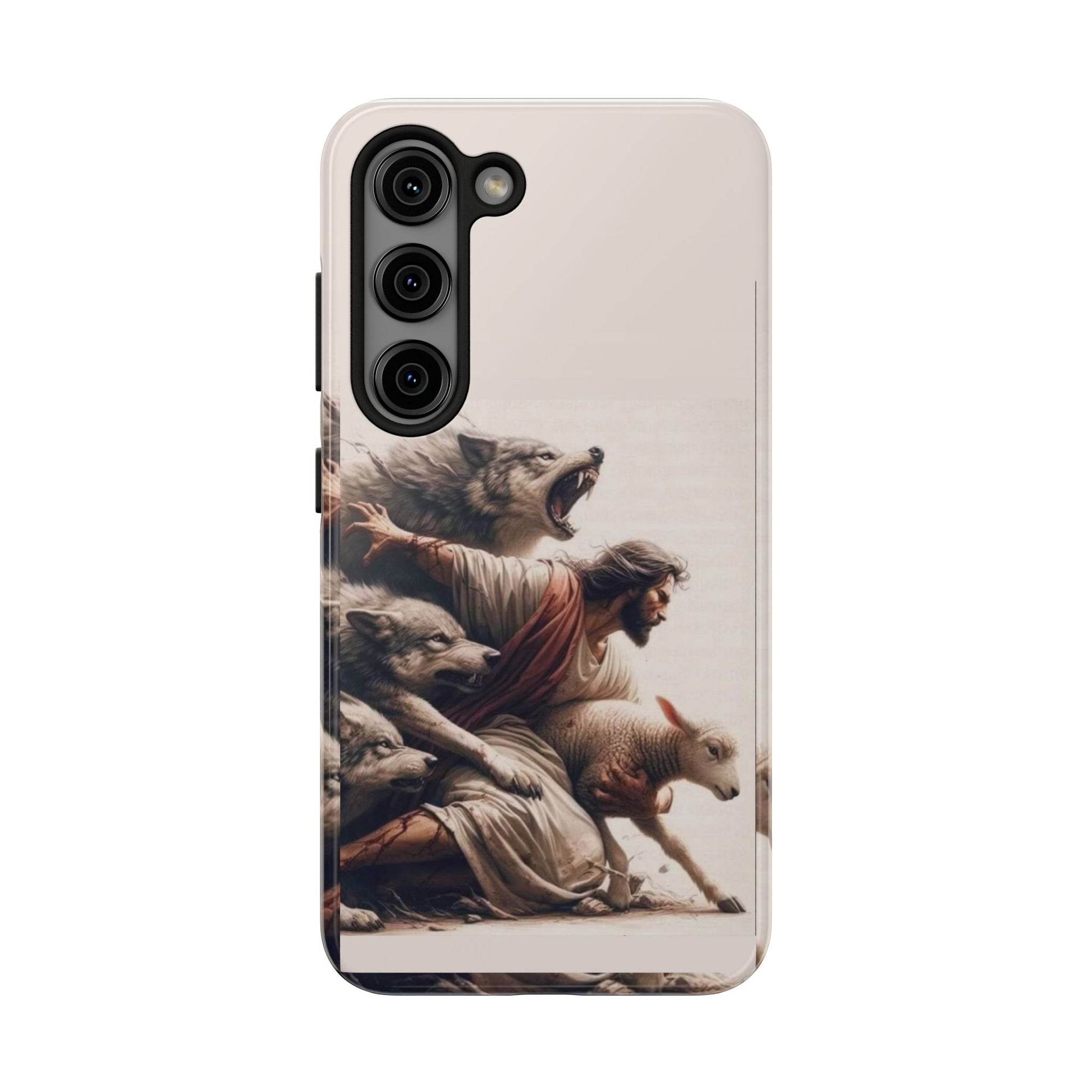Jesus x Wolves Christian Themed Tough Phone Cases for Iphones & Samsung Phones