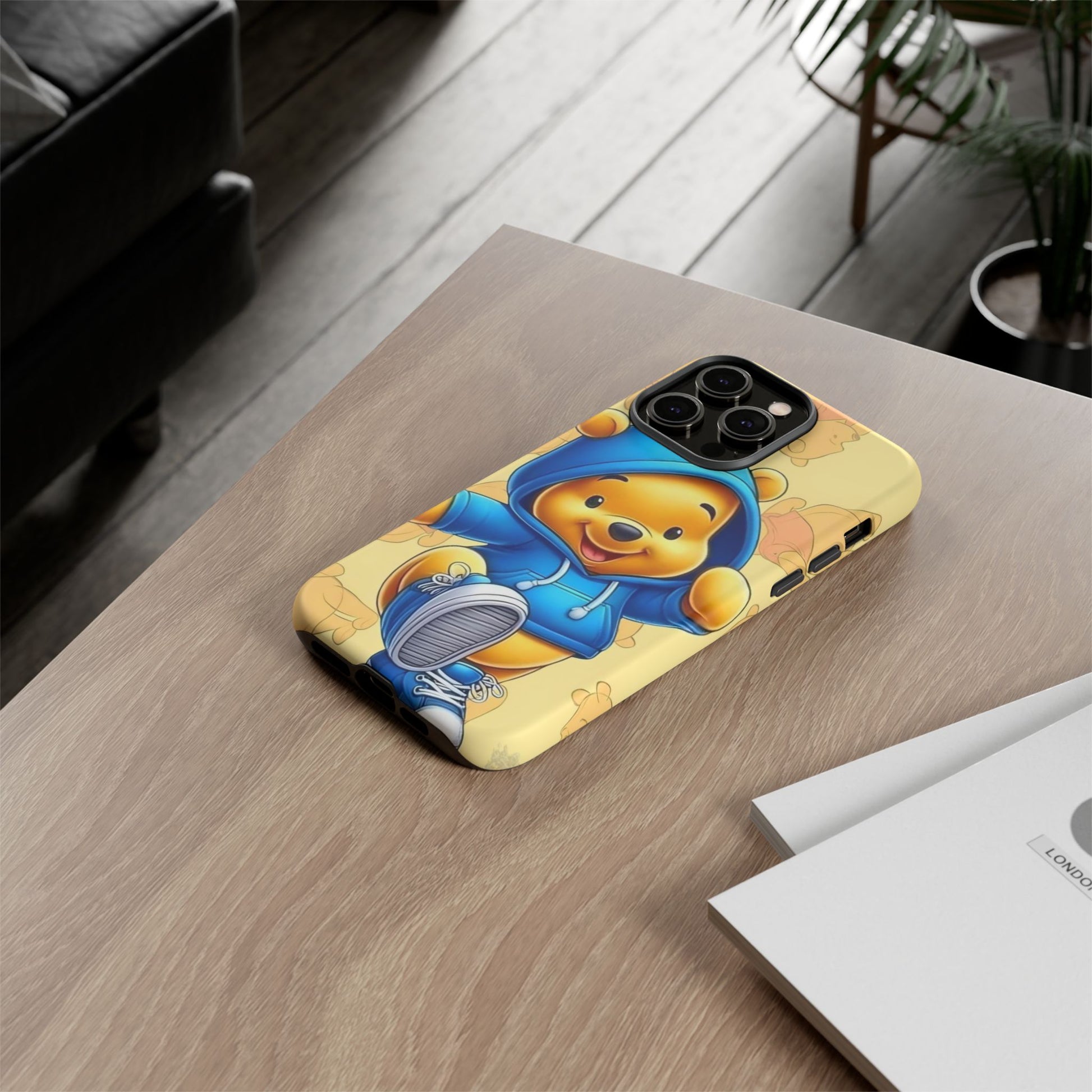 Cute Pooh Bear Phone Case, Tough Case