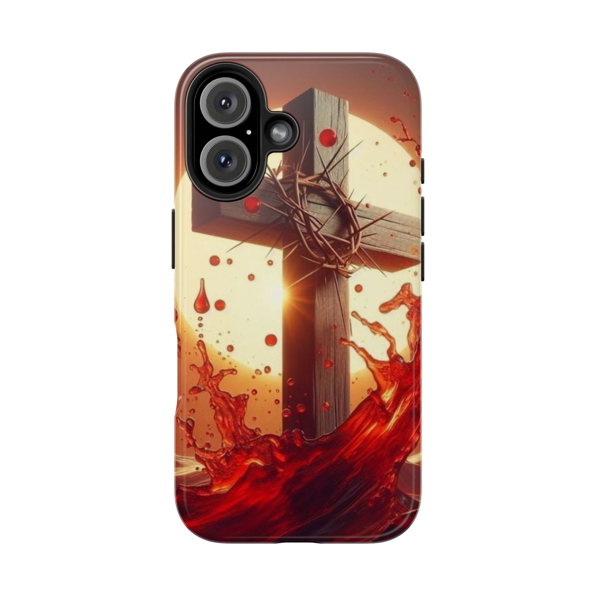 Blood of Christ Christian Theme Phone Cases for iPhones & Samsung Phones