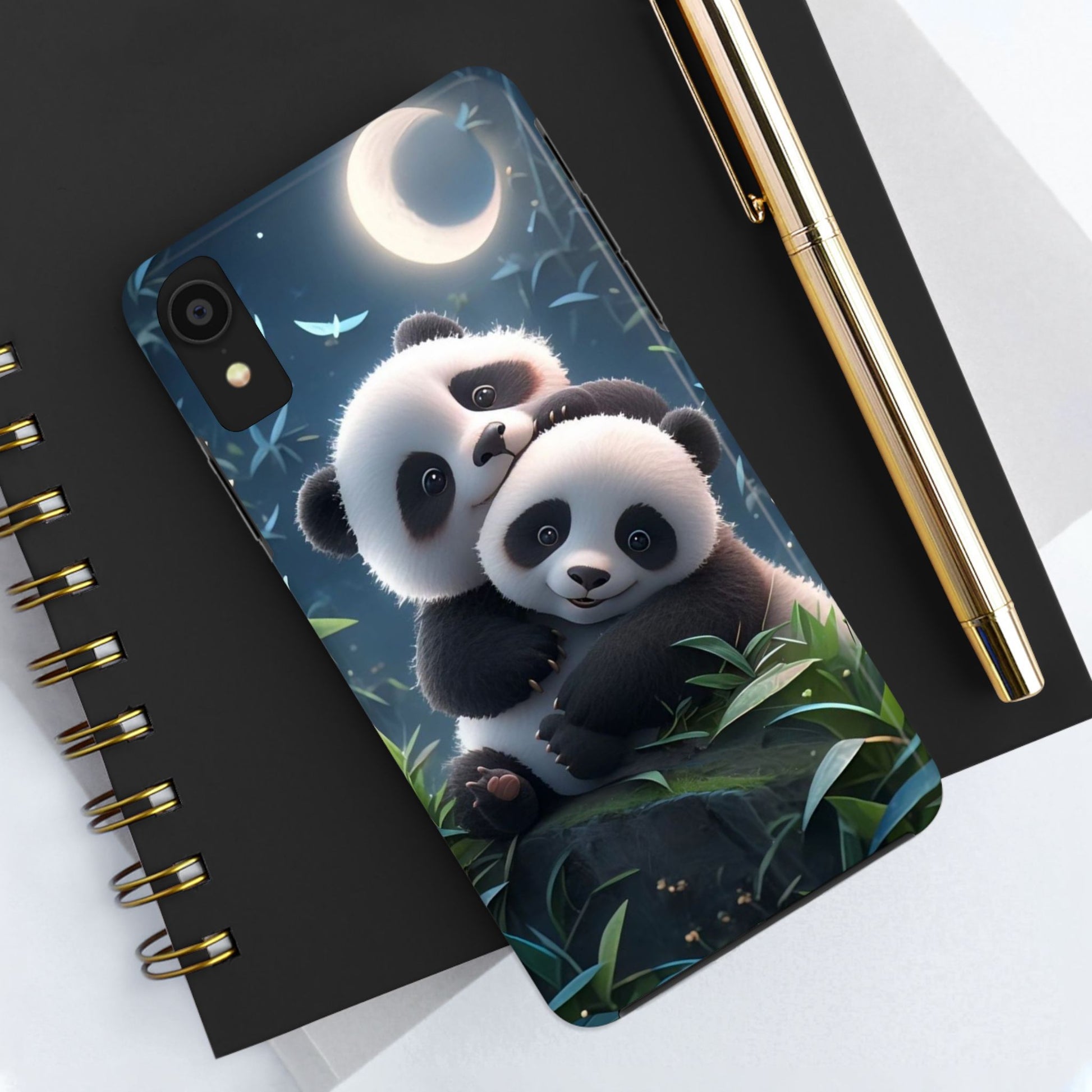 Hugging Pandas Theme Phone Cases for iPhones & Samsung Phones