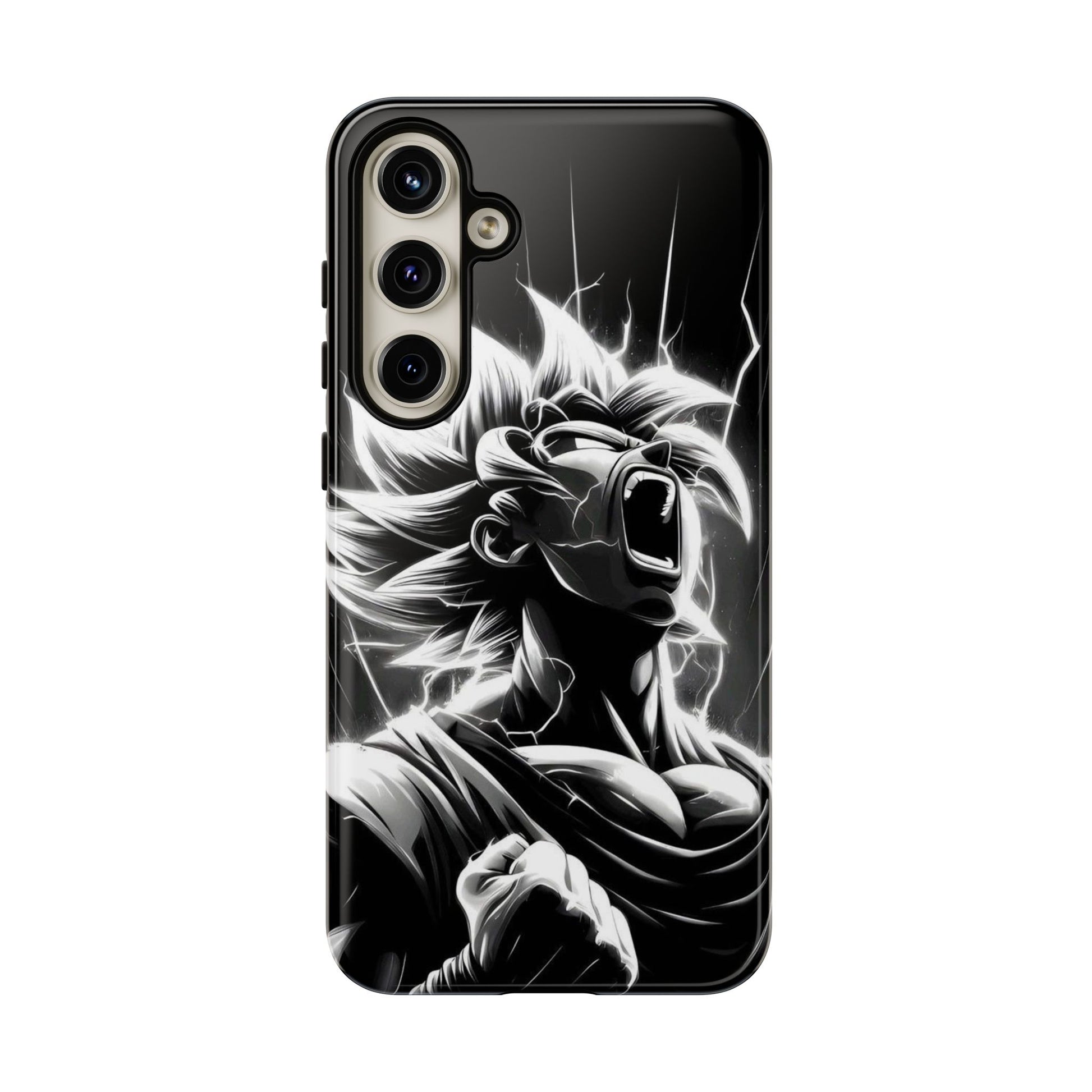 Anime Saiyan Rage Dragon ball Z Tough Cases for iPhones, Samsung, and Pixel