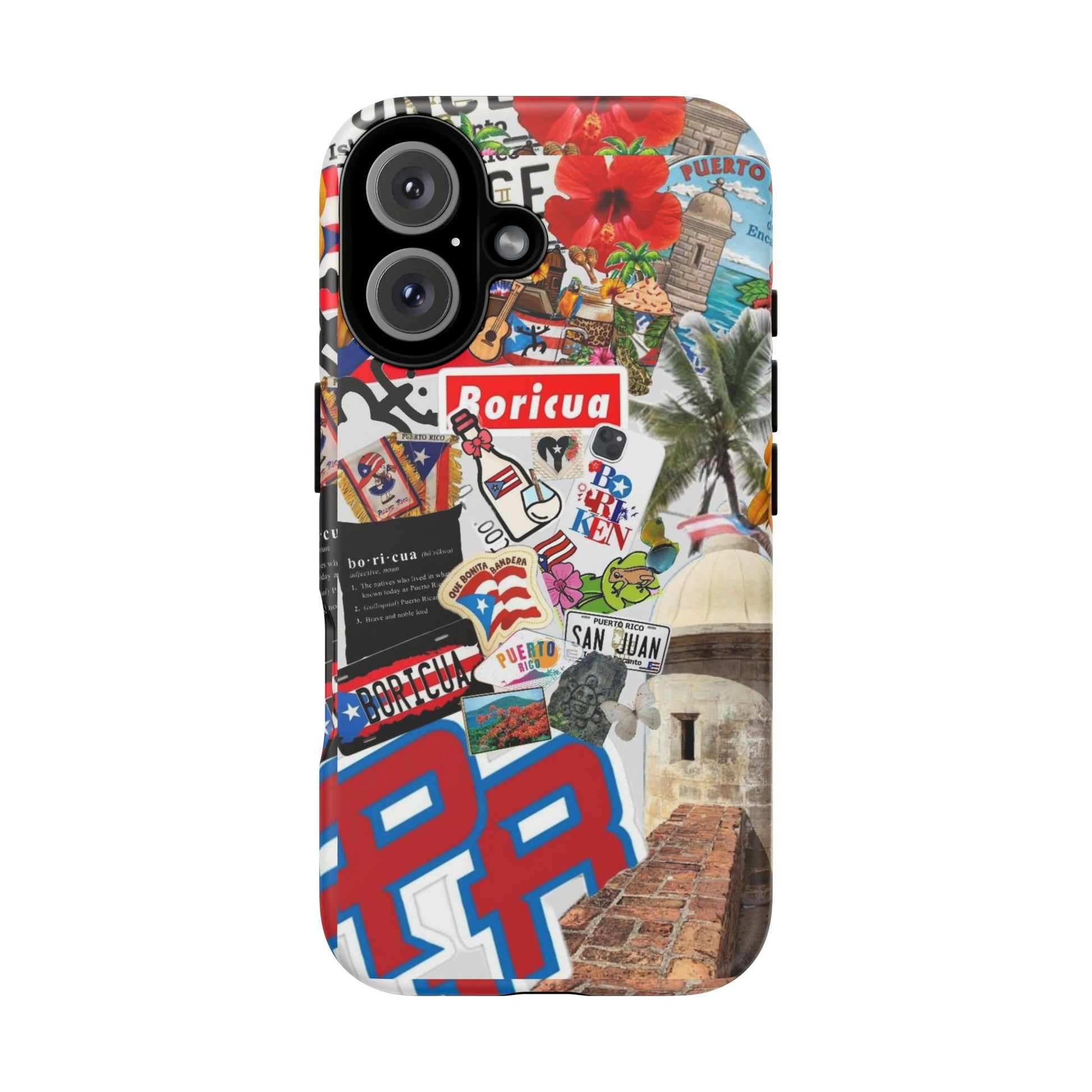 Puerto Rico Boricua Art Tough Cases for iPhones, Samsung, and Pixel