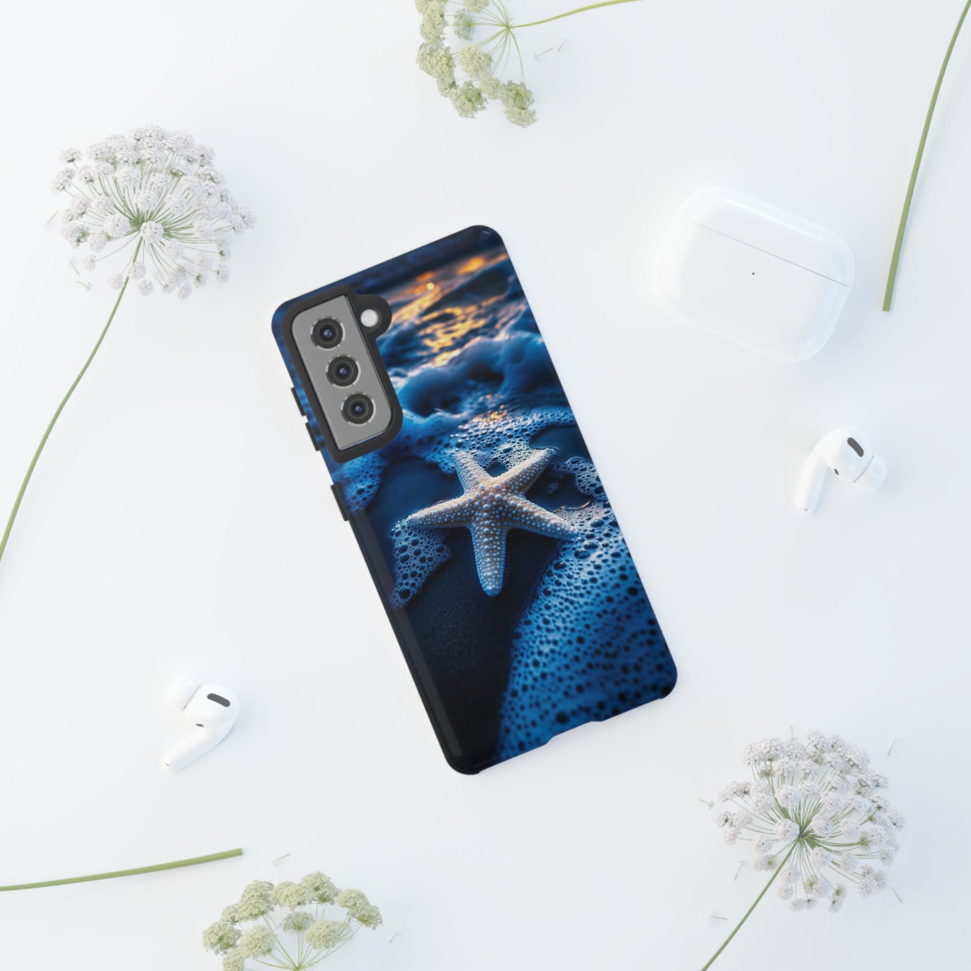 Starfish Beach Tough Cases for iPhones, Samsung, and Pixel