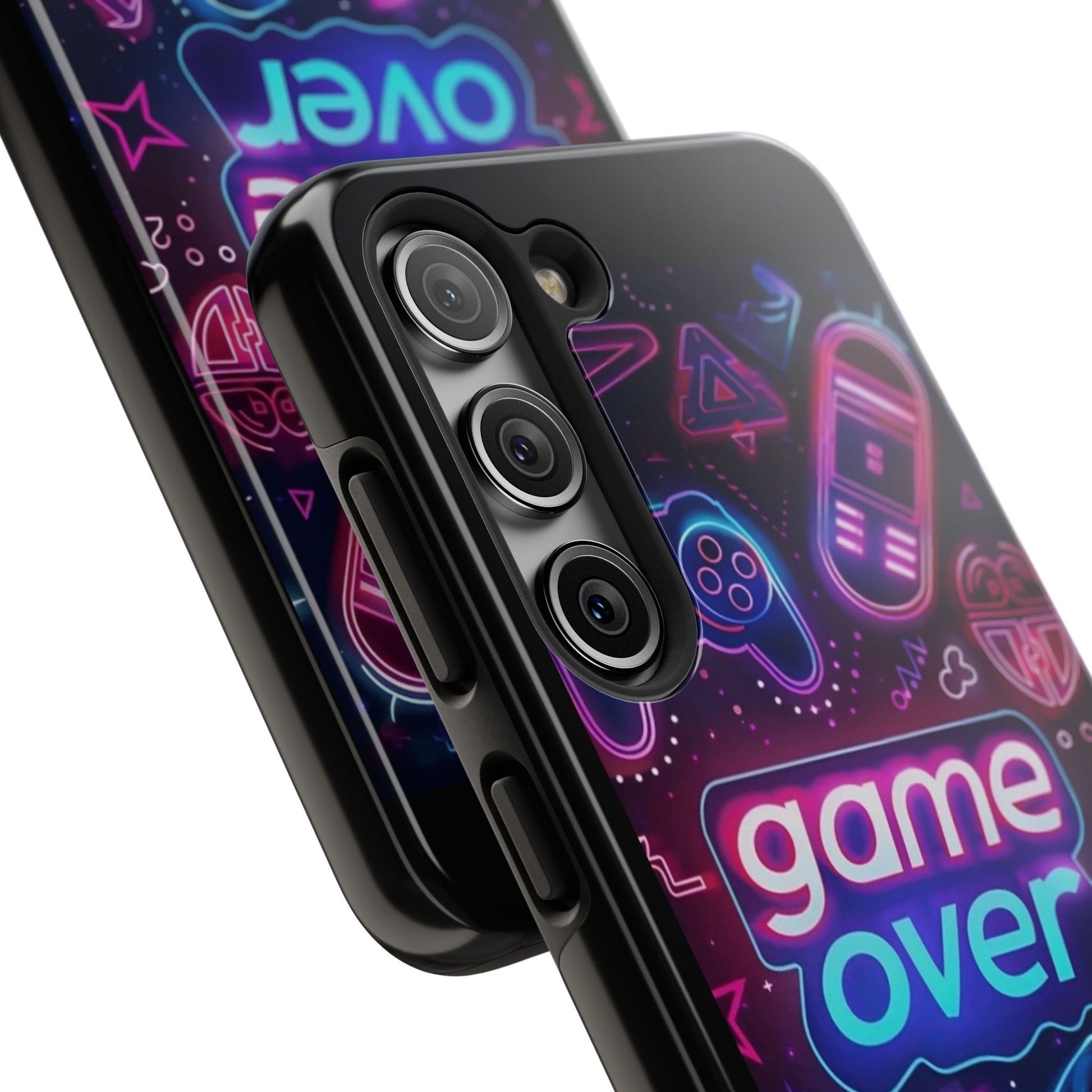 Game Over Gamer Themed Phone Cases for Iphones & Samsung Phones