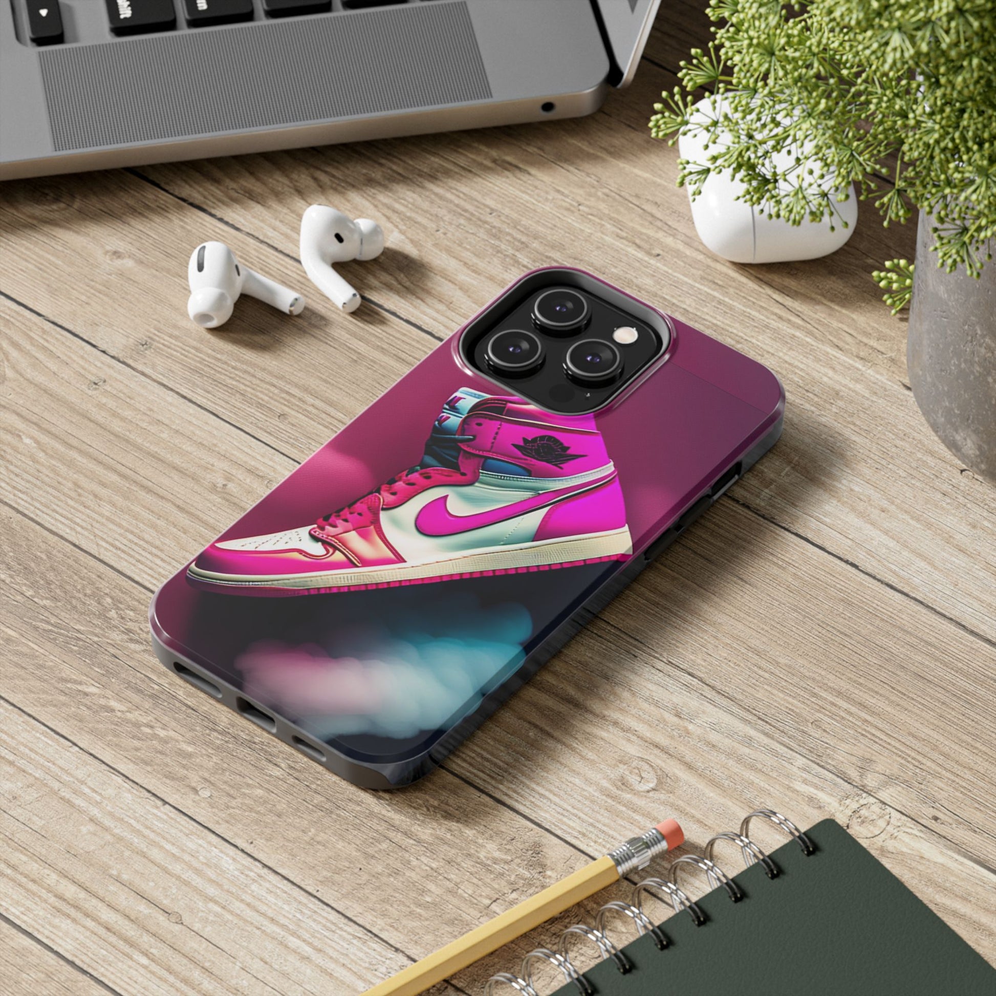 Pink Jordan Sneakers Phone Cases for iPhones & Samsung Phones