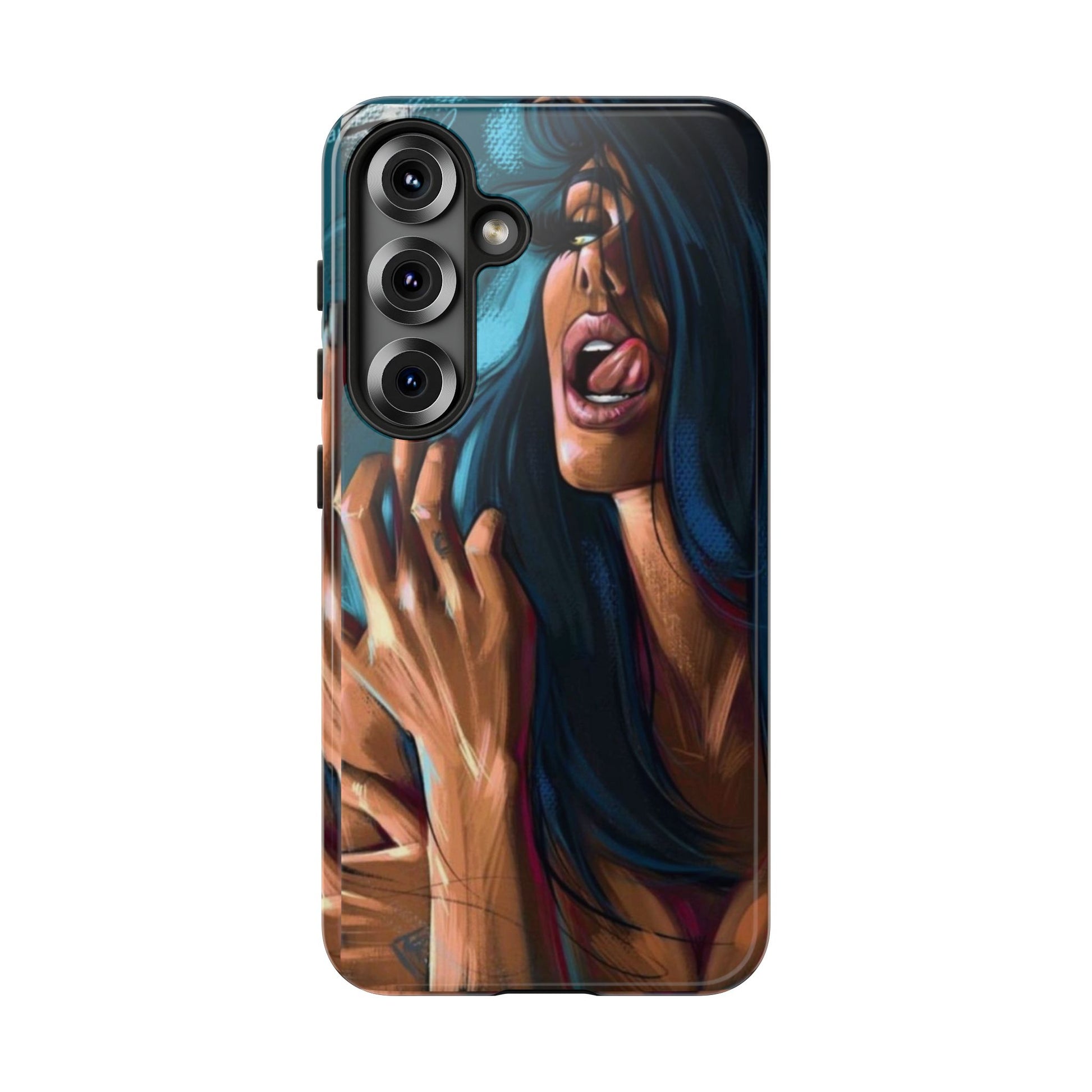Tough Girl Theme Urban Design Cases for iPhones, Samsung, and Pixel