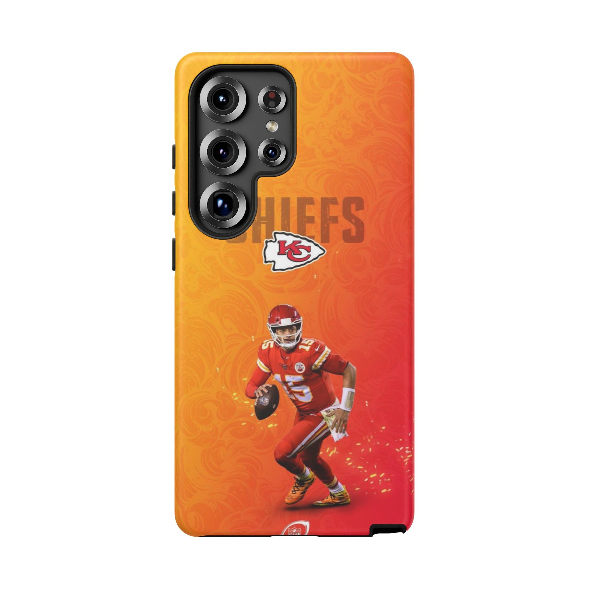 Kansas City Chiefs Patrick Mahomes Football Tough Cases for iPhones, Samsung, and Pixel