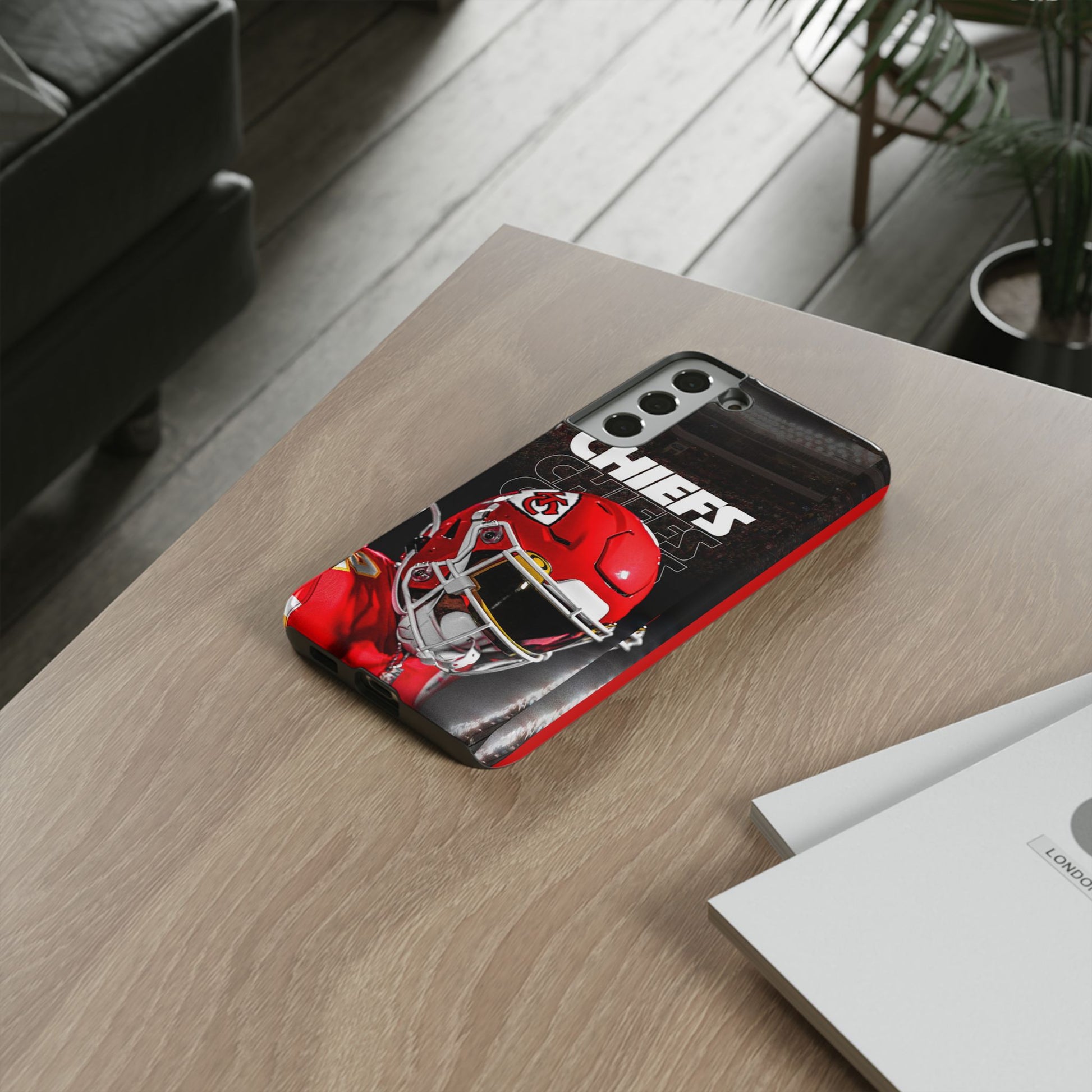 Kansas City Chiefs Football Helmet Logo Tough Cases for iPhones, Samsung, and Pixel