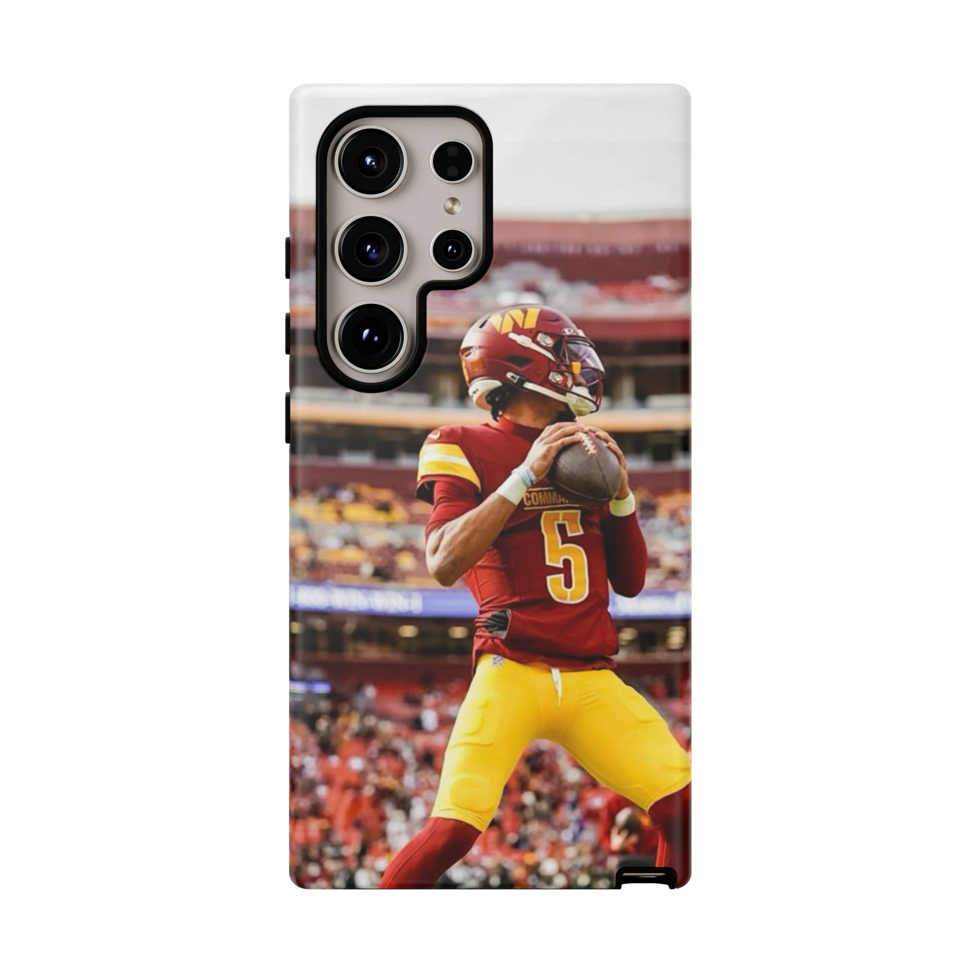 Jayden Daniels Washington Football Tough Cases for iPhones, Samsung, and Pixel