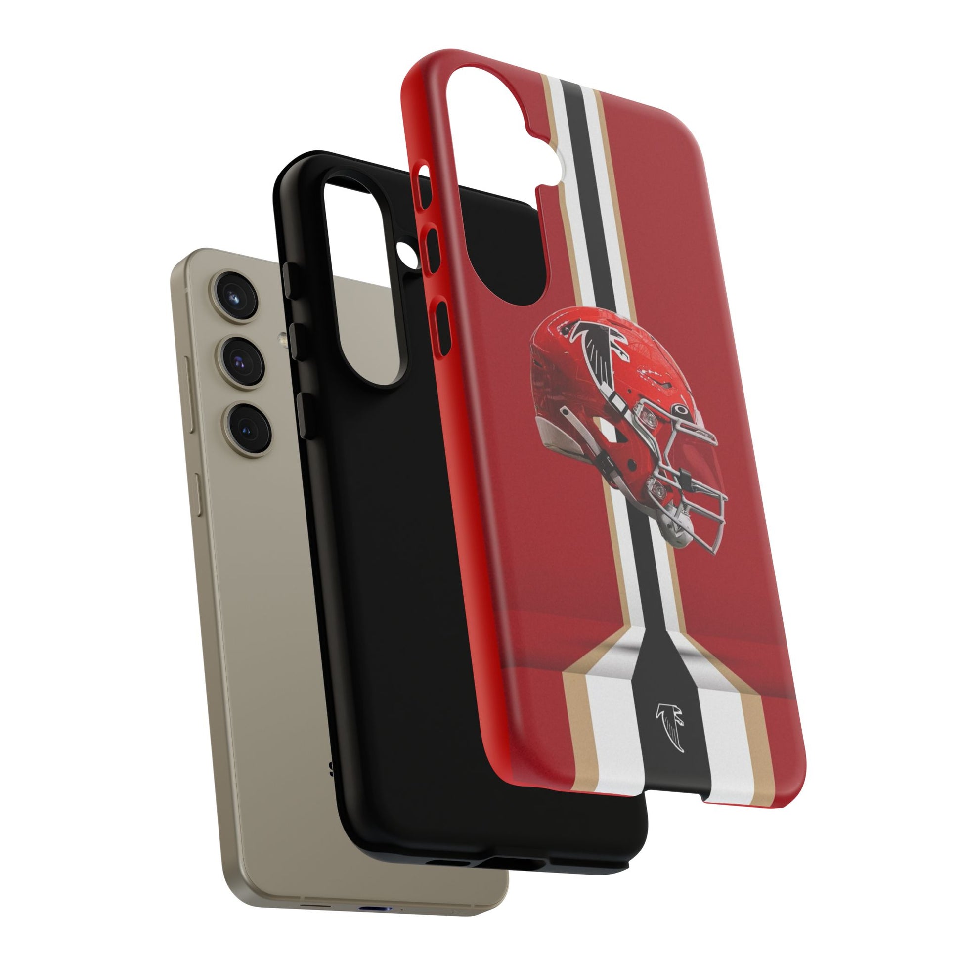 Atlanta Falcons Football Helmet Logo Tough Cases for iPhones, Samsung, and Pixel