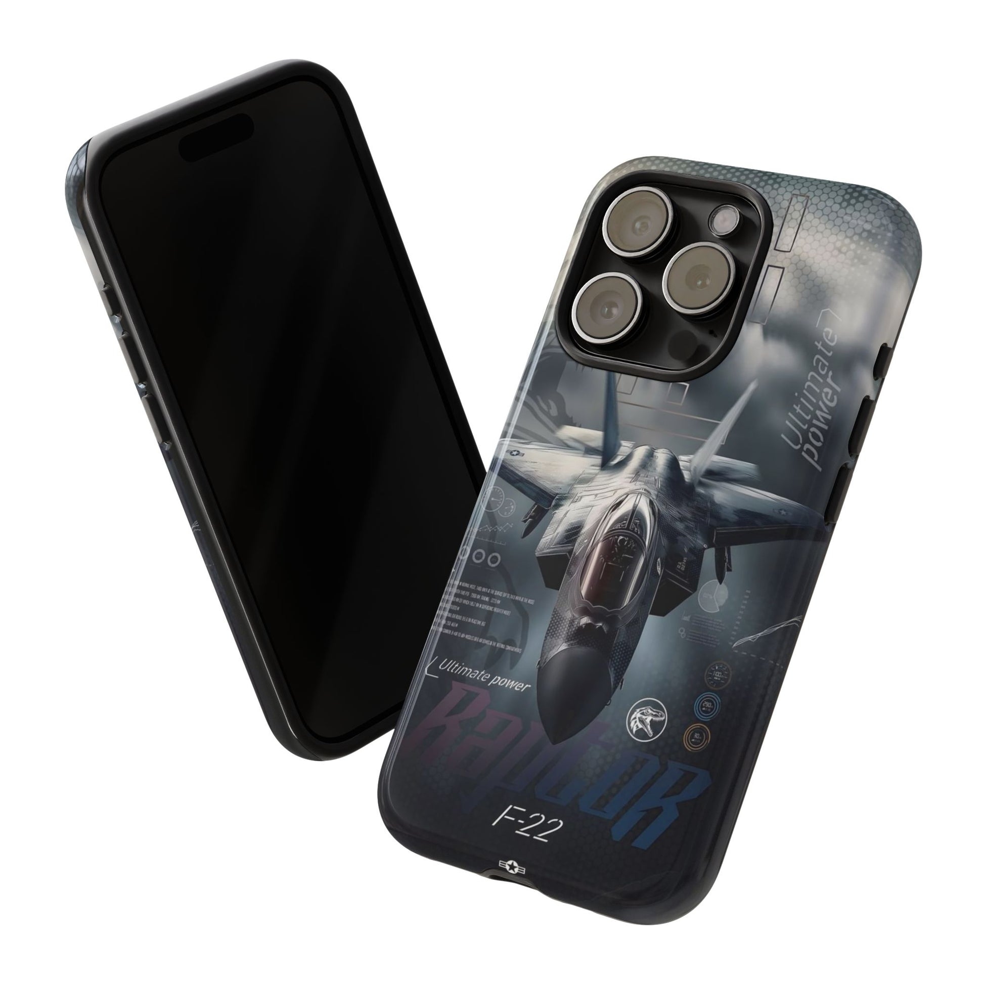 F-22 Raptor Fighter Jet Tough Cases for iPhones, Samsung, and Pixel
