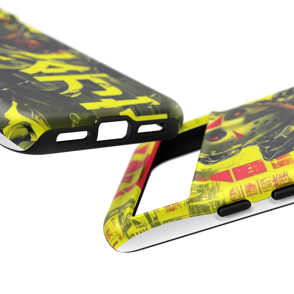 Cyberpunk X Jason Voorhees Tough Cases for iPhones, Samsung, and Pixel