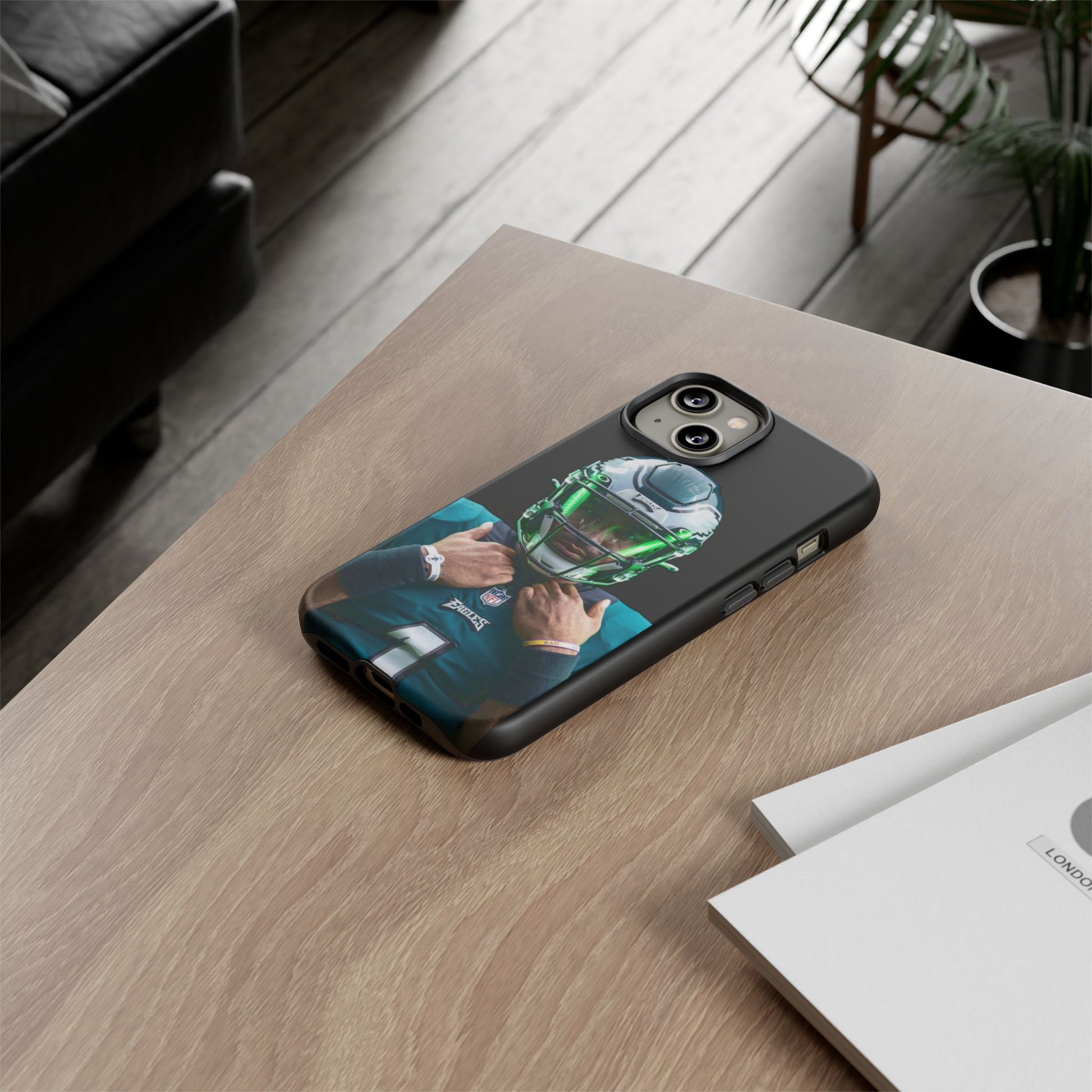 Eagles Football Jalen Hurts Tough Cases for iPhones, Samsung, and Pixel