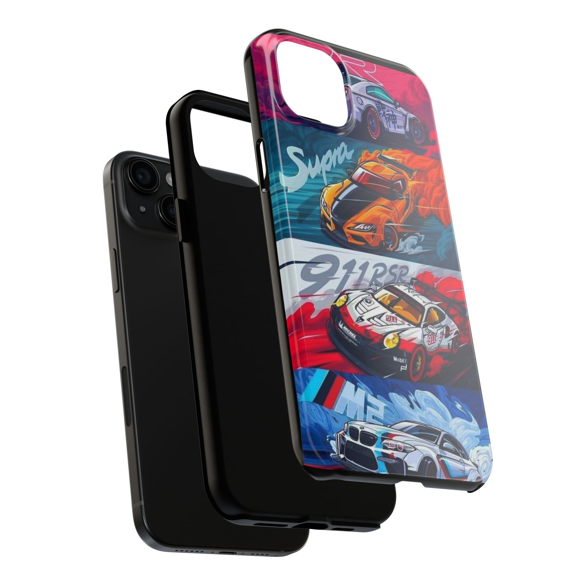 Import Cars Racing Art Inspired 2 Piece Iphone & Samsung Durable Phone Case