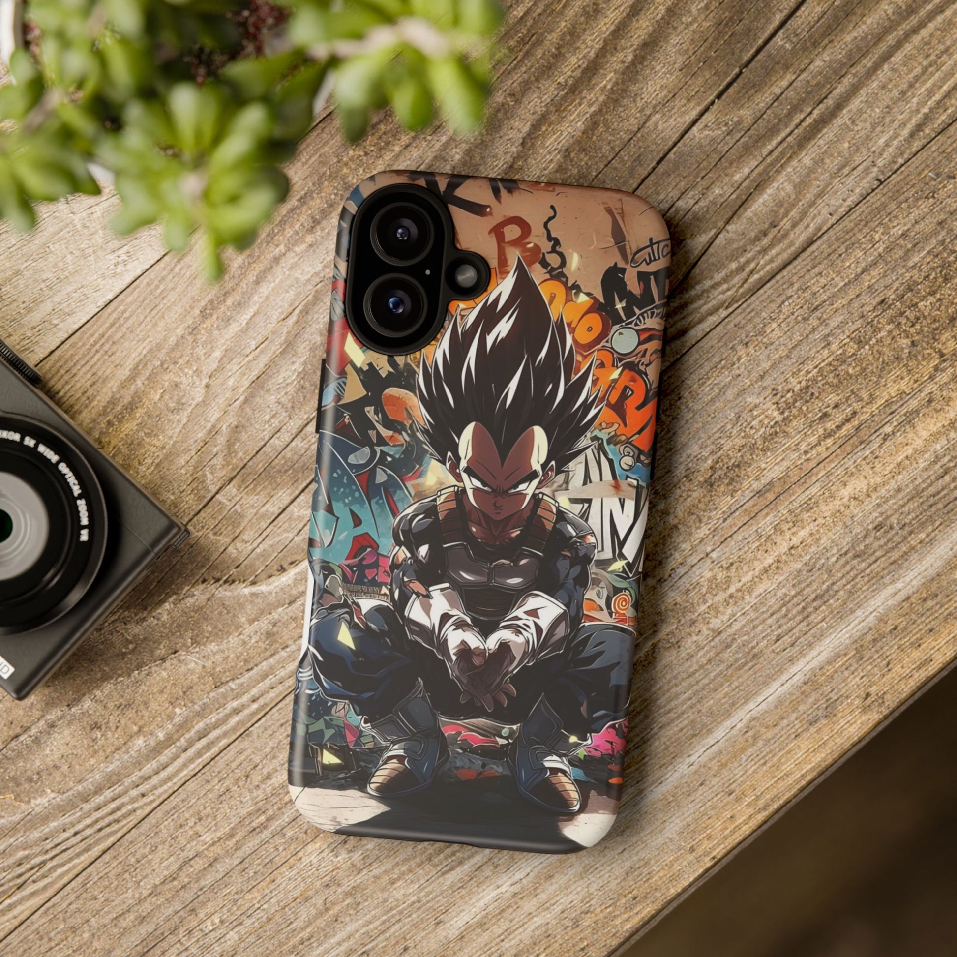 Anime Vegeta Dragon ball Z Tough Cases for iPhones, Samsung, and Pixel
