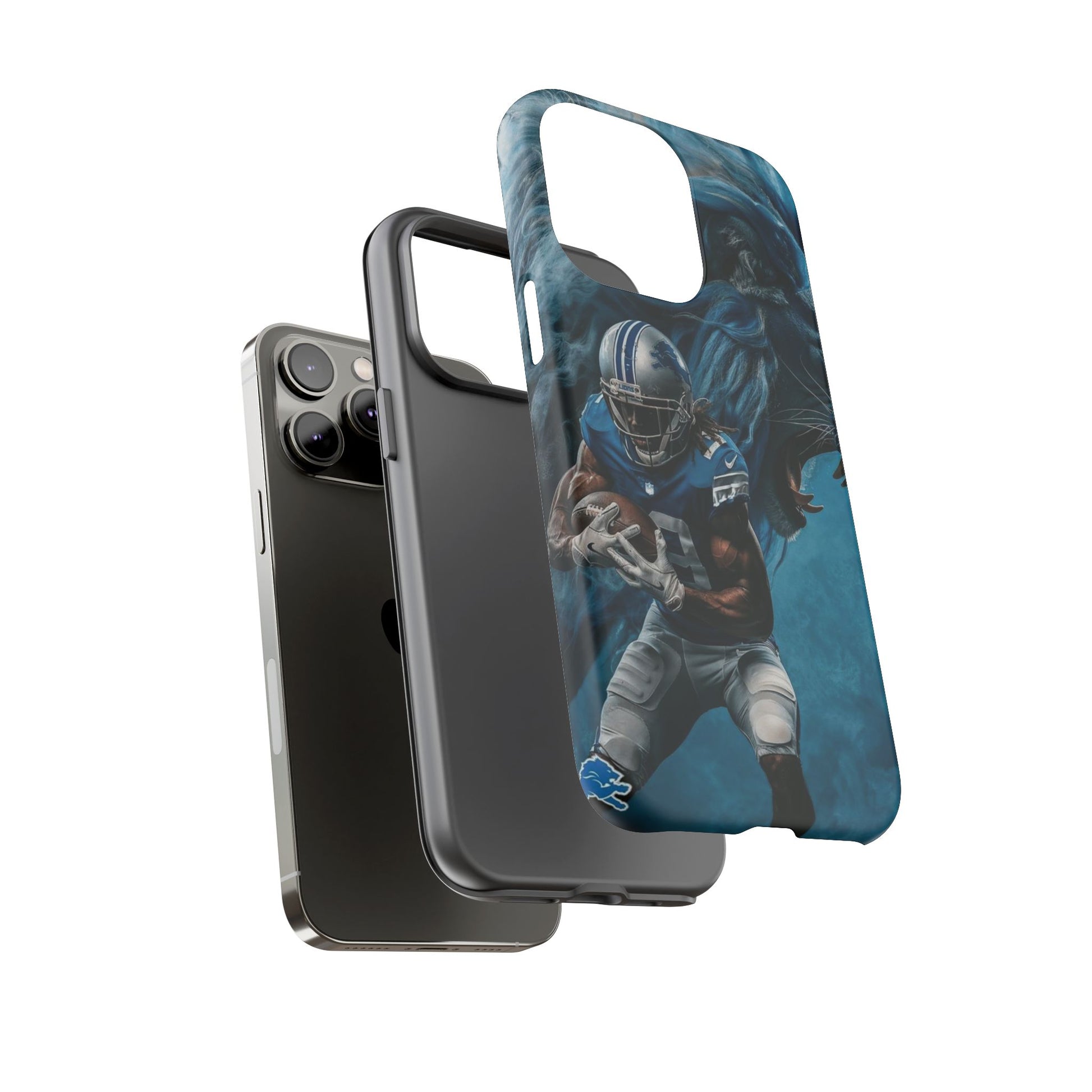 Detroit Lions Player Football Phone Case, Tough Cases for iPhones, Samsung, and Pixel