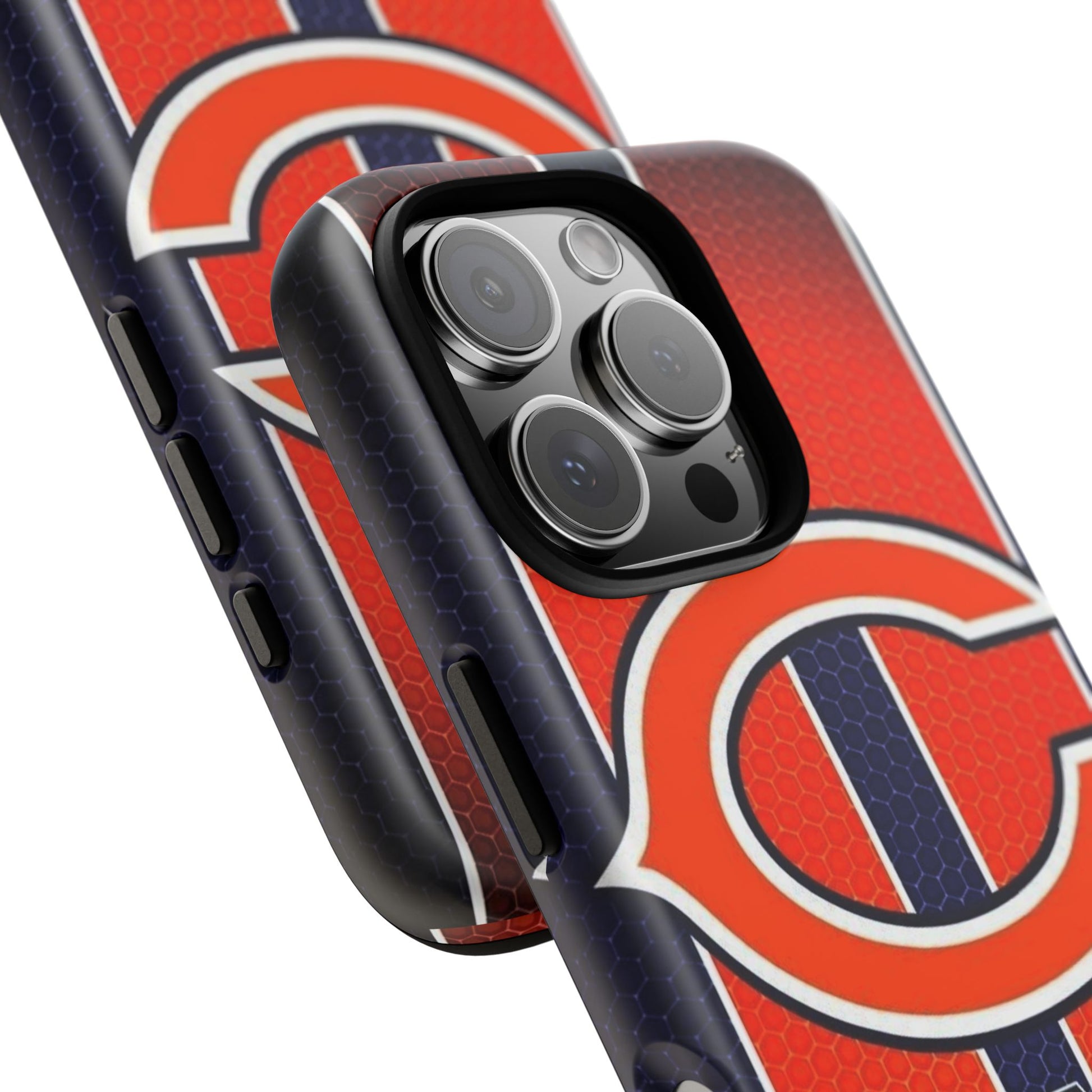Chicago Bears Stripes Football Phone Case, Tough Cases for iPhones, Samsung, and Pixel