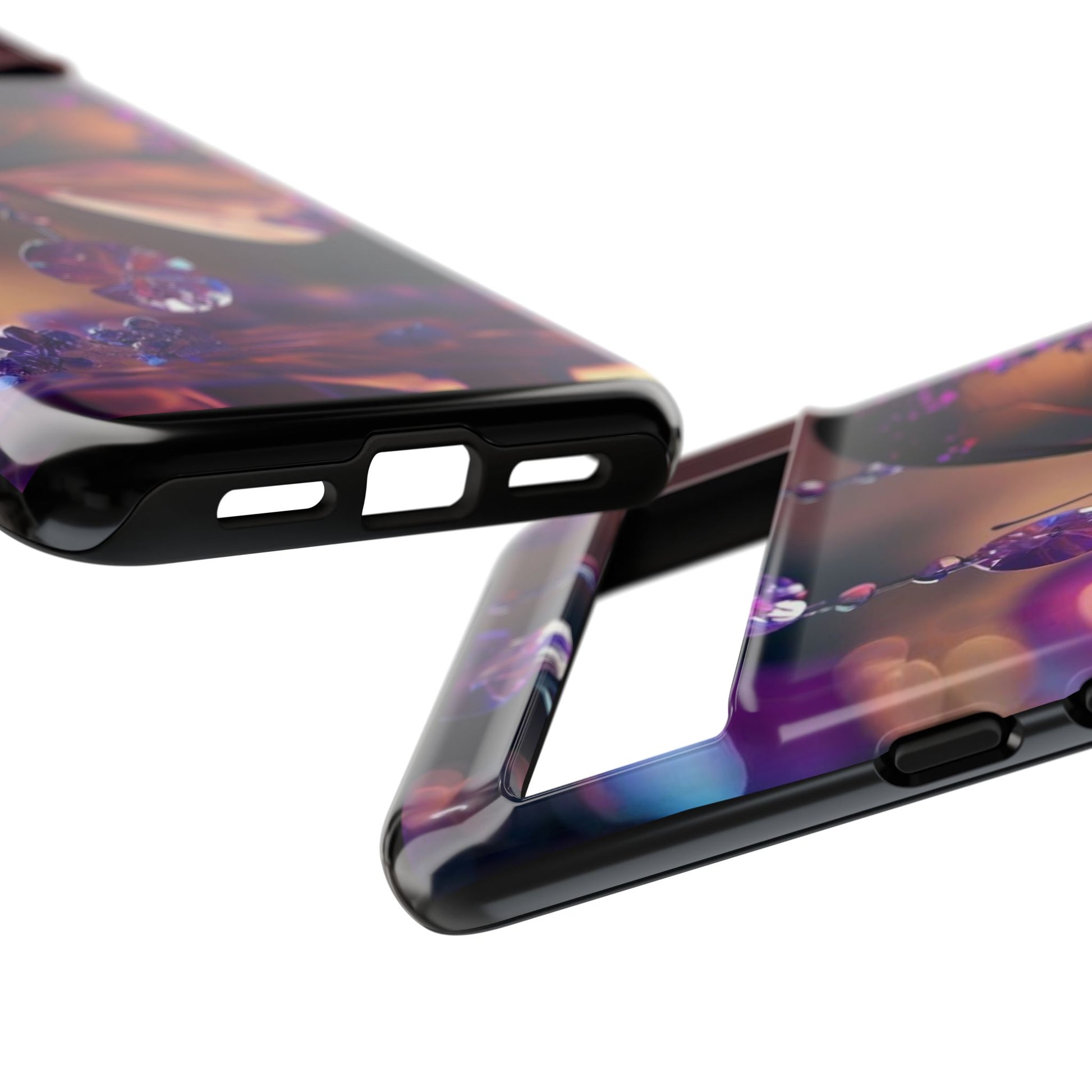 Purple Butterfly Tough Cases for iPhones, Samsung, and Pixel
