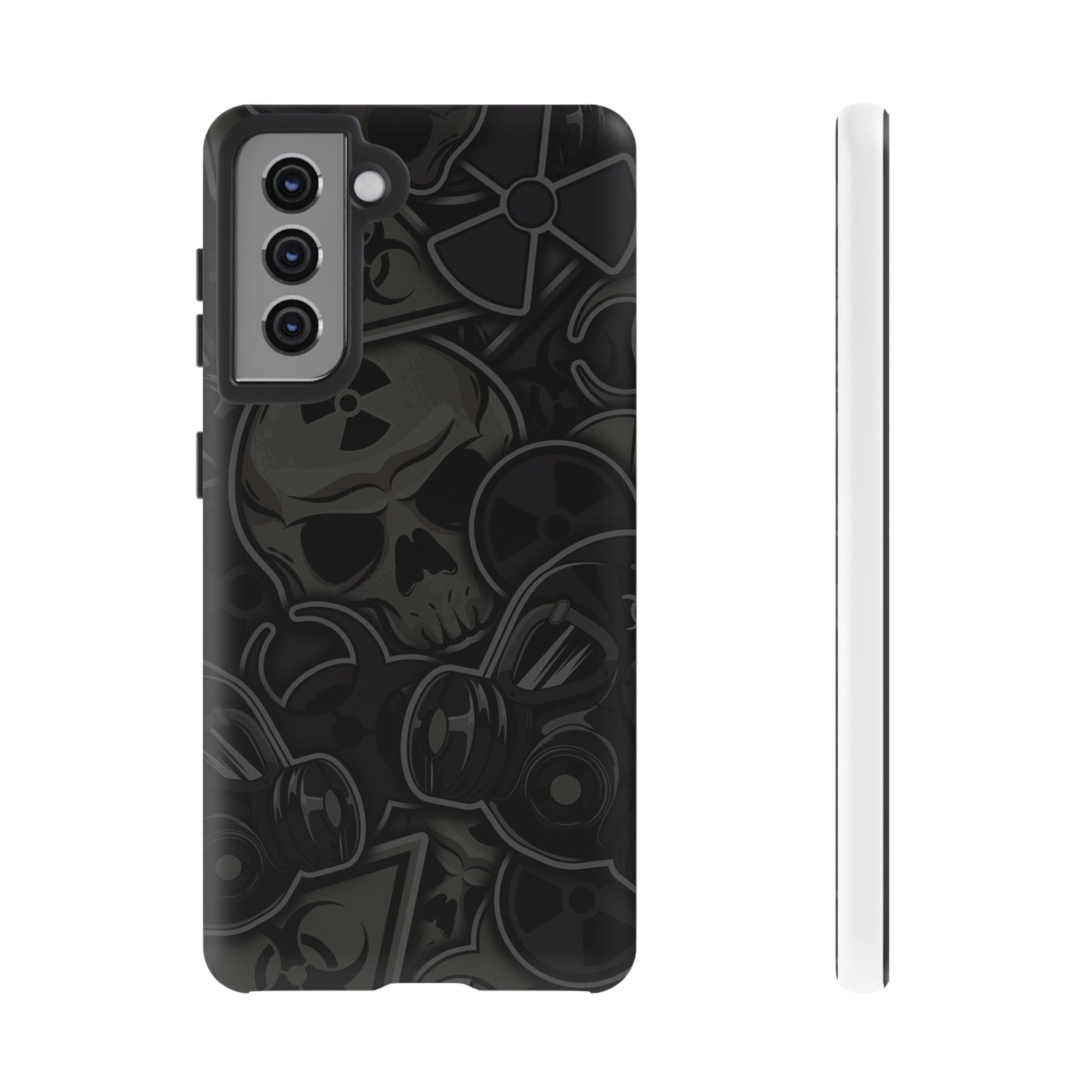 Tough Cases Phone Case, Edgy Skull Design Phone Cover, Gothic Cell Phone Shell