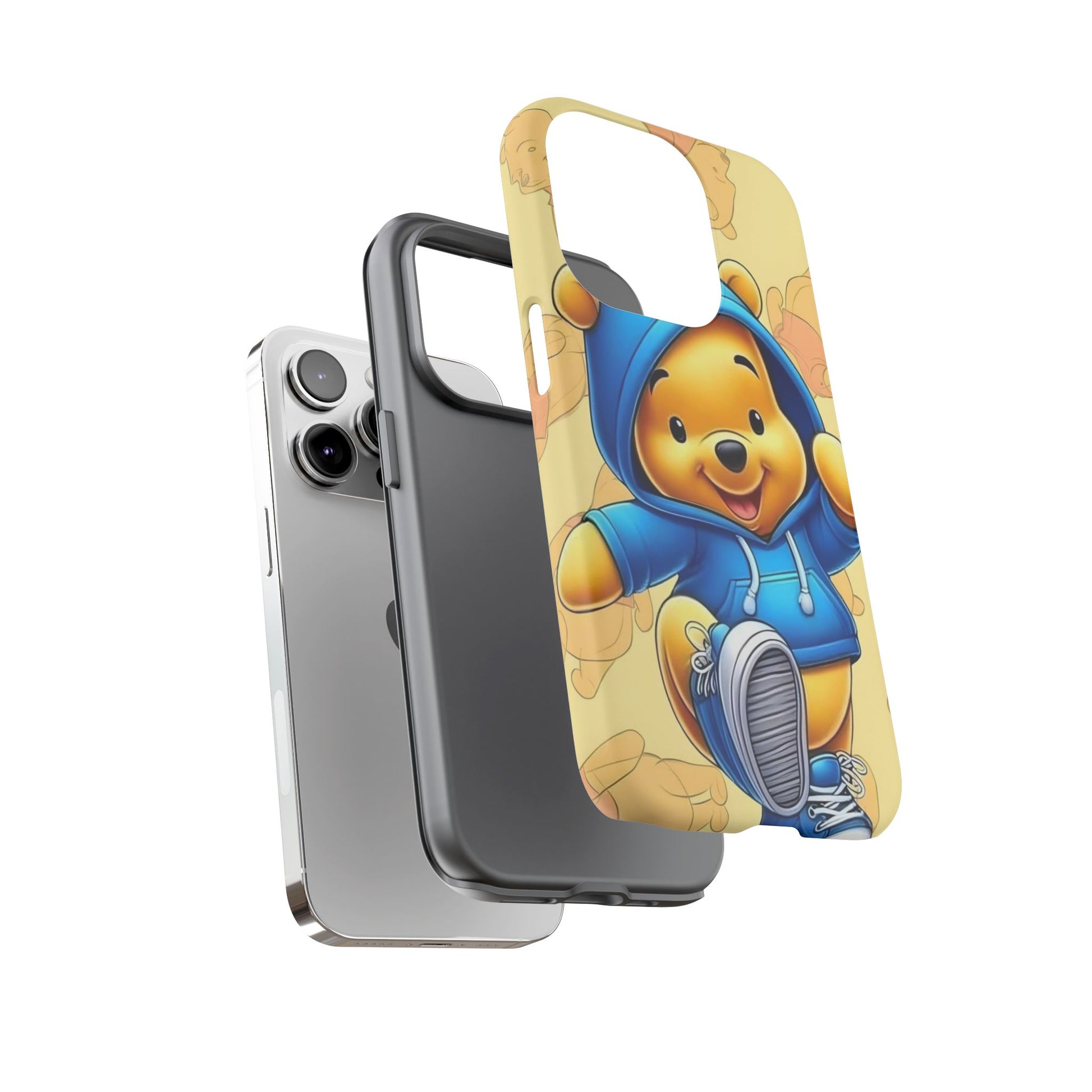 Cute Pooh Bear Phone Case, Tough Case