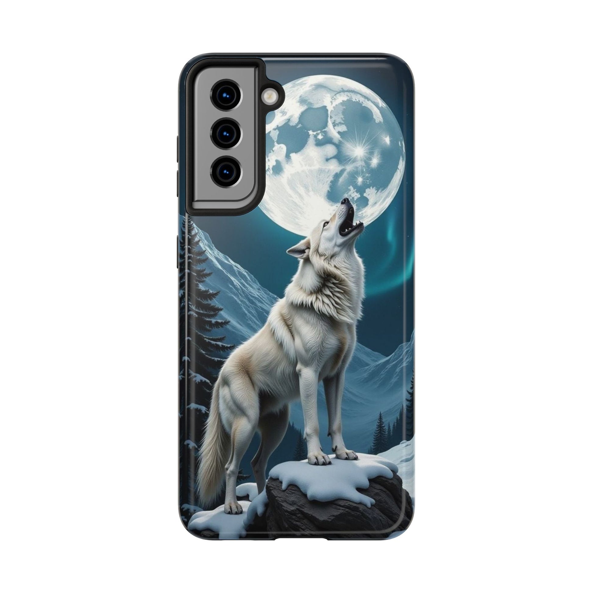 Howling Wolf Theme Phone Cases for iPhones & Samsung Phones