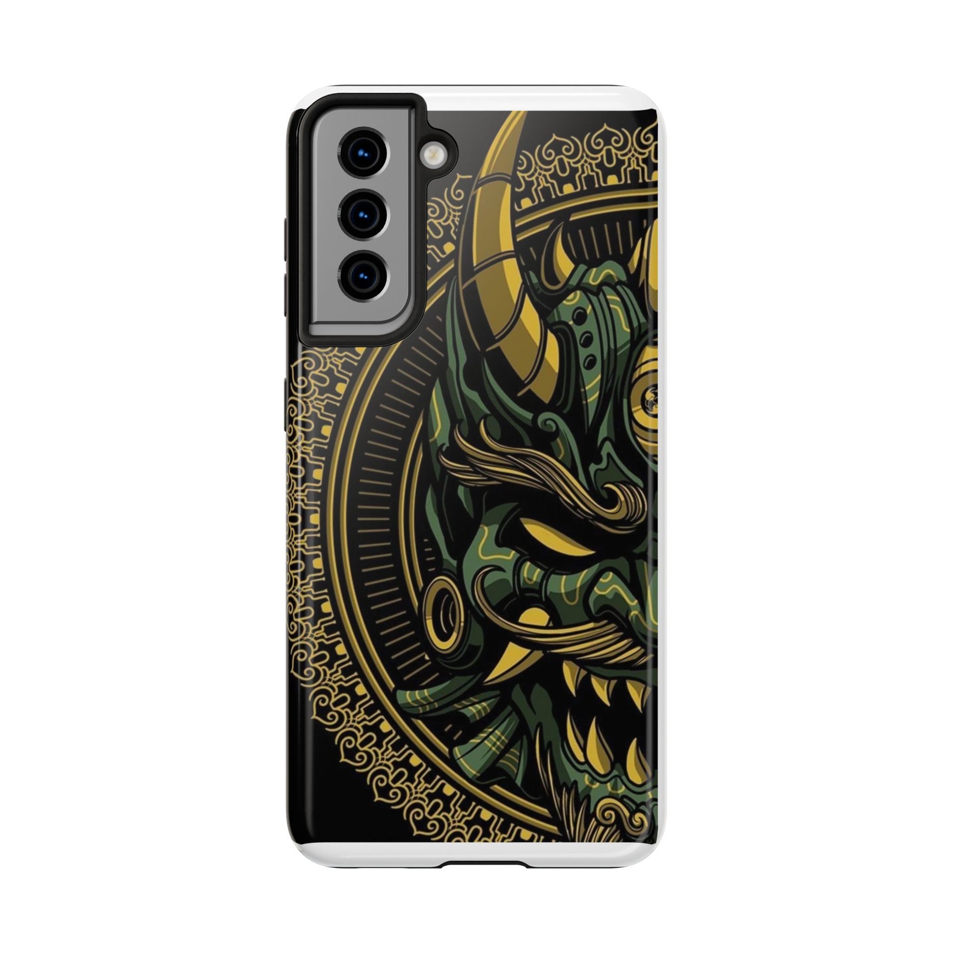 Kabuki Mask Theme Phone Cases for Iphones & Samsung Durable