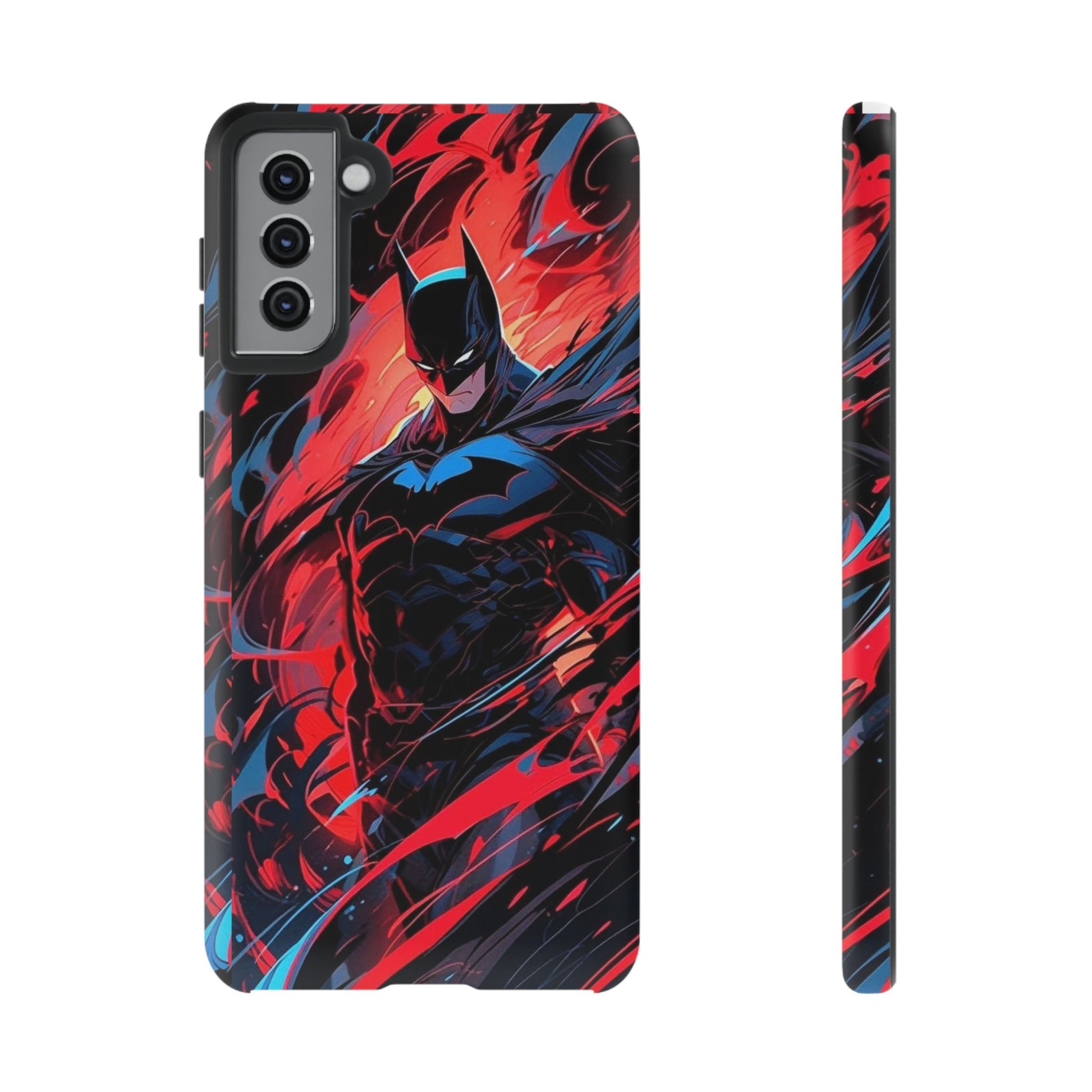 The Dark Knight Batman Art Tough Cases for iPhones, Samsung, and Pixel