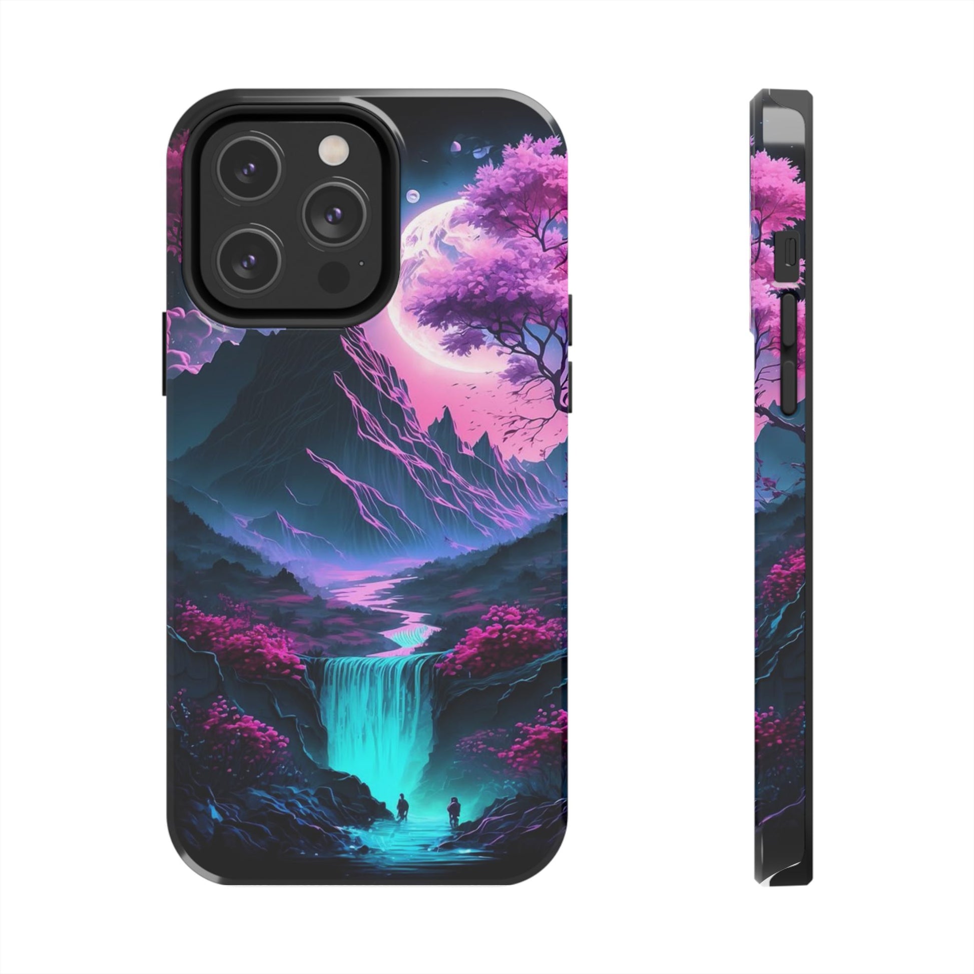 Cherry Blossoms in Japan Themed Tough Phone Cases for Iphones & Samsung Phones
