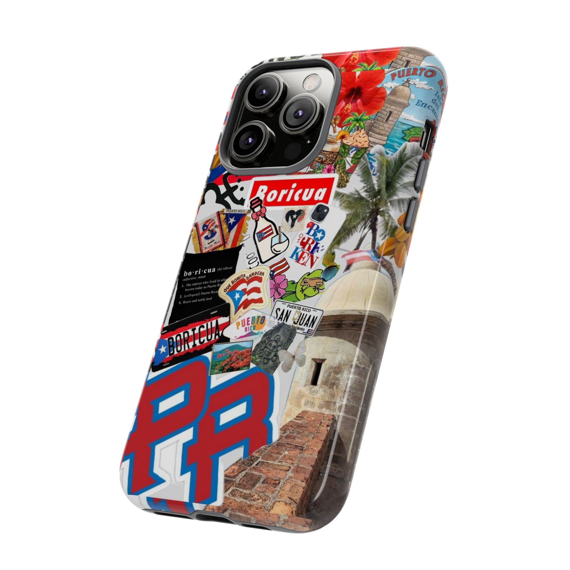 Puerto Rico Boricua Art Tough Cases for iPhones, Samsung, and Pixel