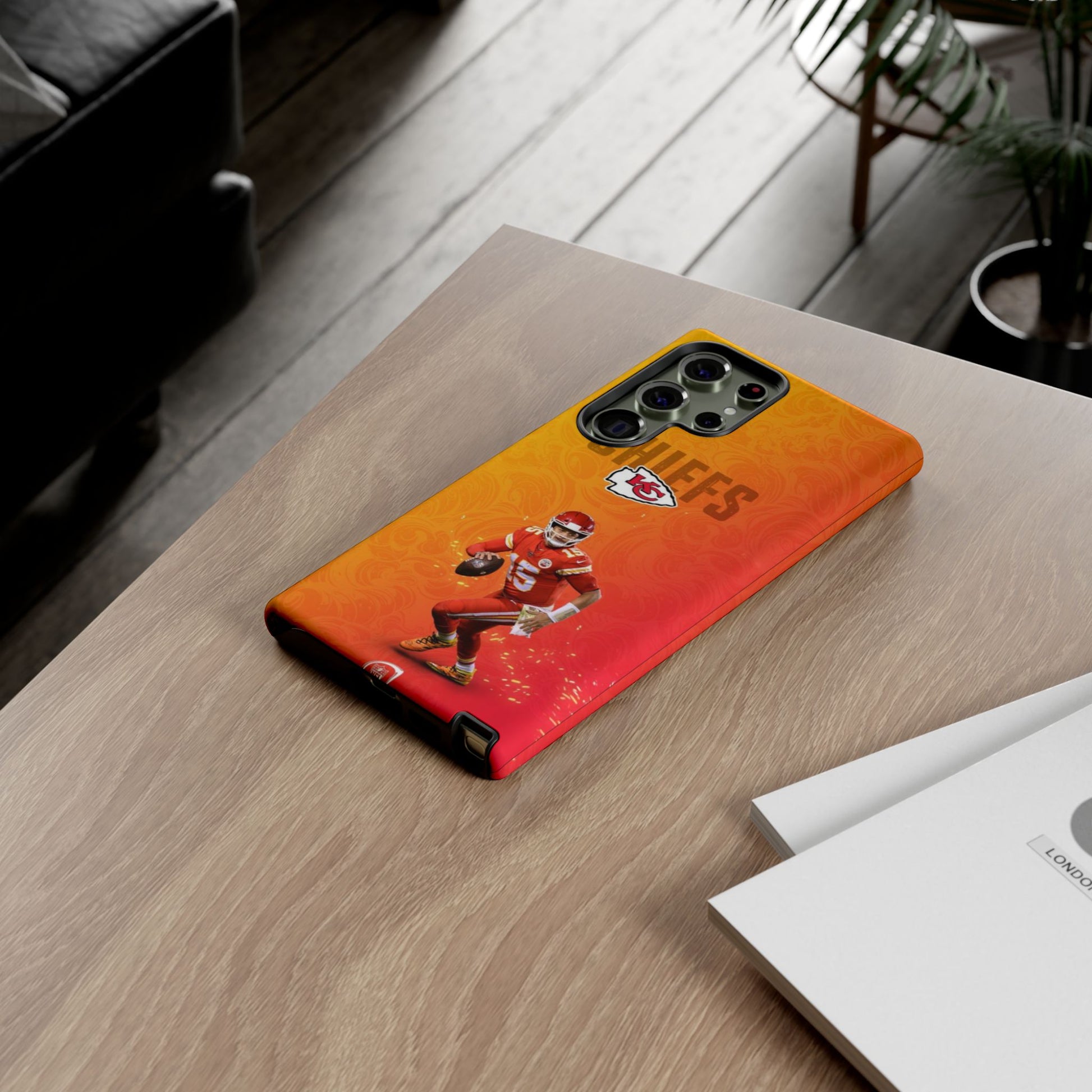 Kansas City Chiefs Patrick Mahomes Football Tough Cases for iPhones, Samsung, and Pixel