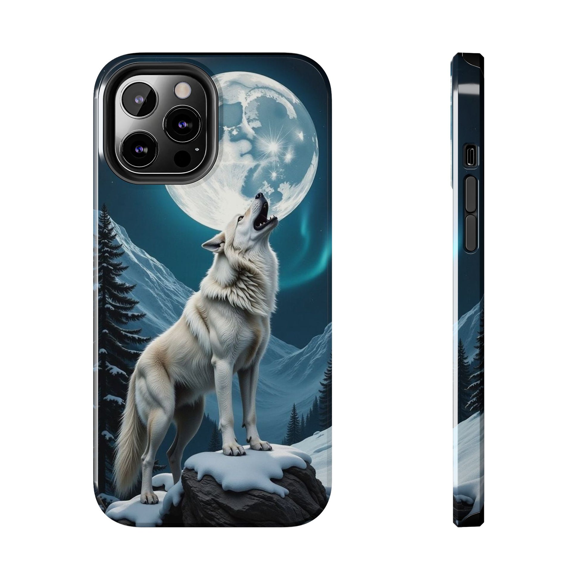 Howling Wolf Theme Phone Cases for iPhones & Samsung Phones