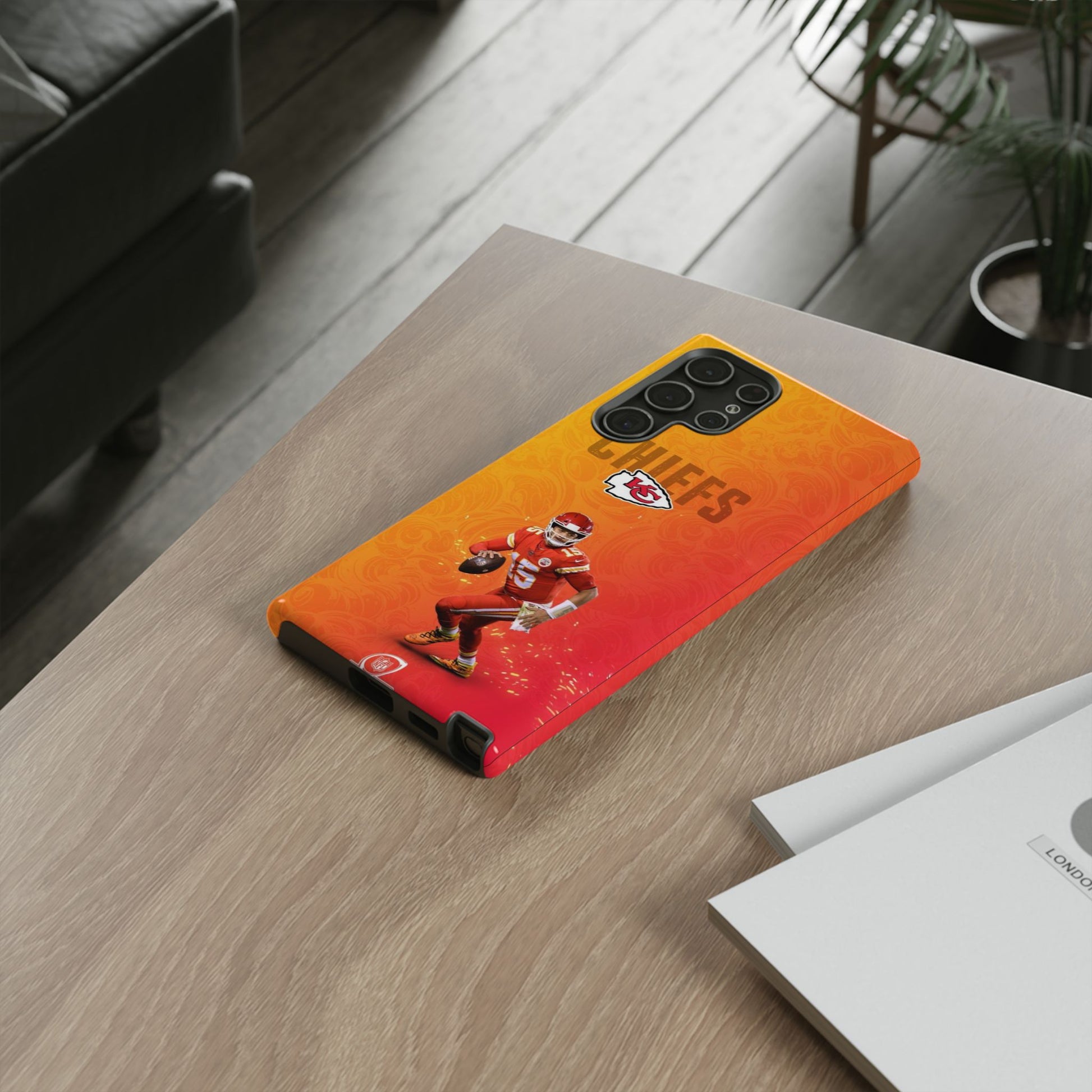 Kansas City Chiefs Patrick Mahomes Football Tough Cases for iPhones, Samsung, and Pixel