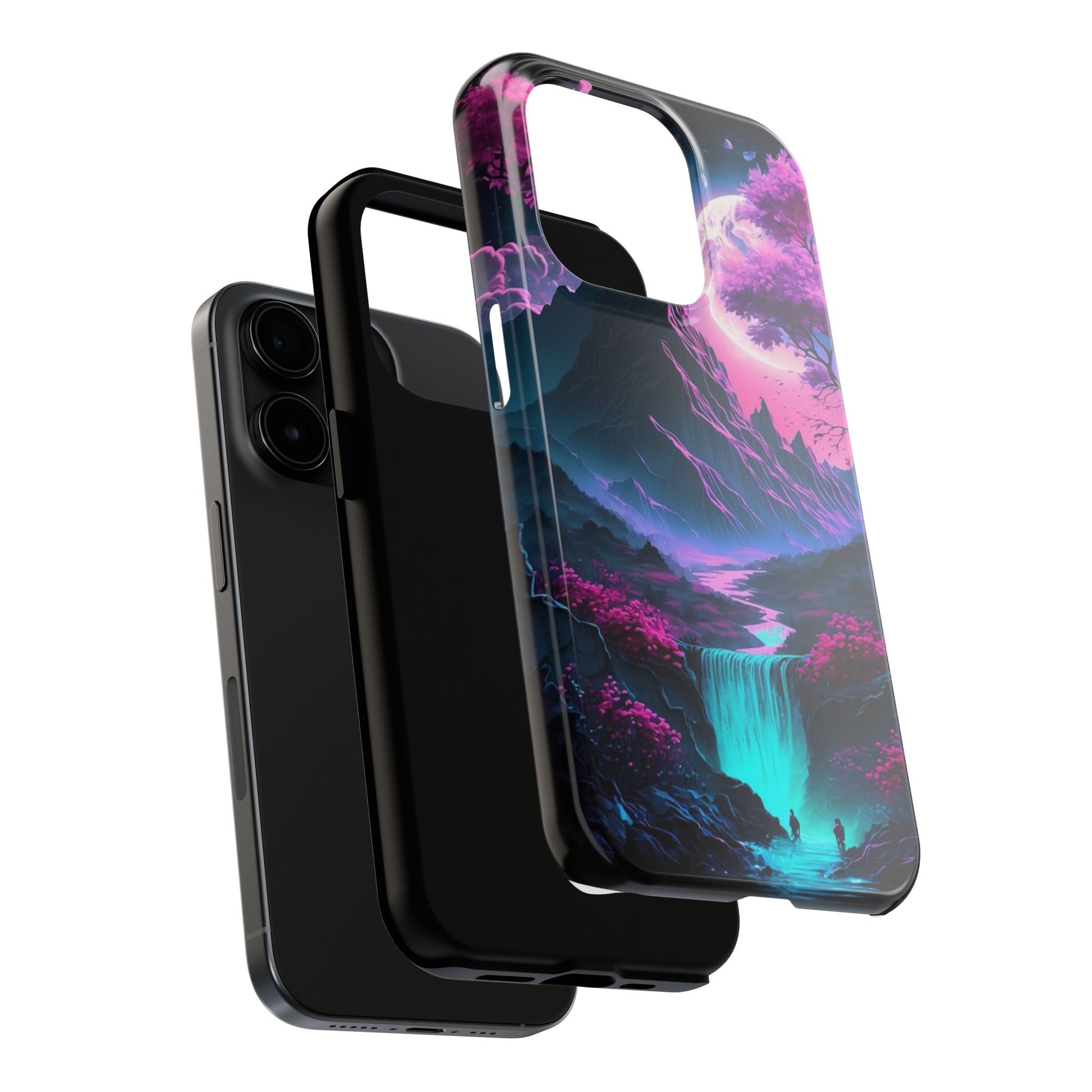 Cherry Blossoms in Japan Themed Tough Phone Cases for Iphones & Samsung Phones