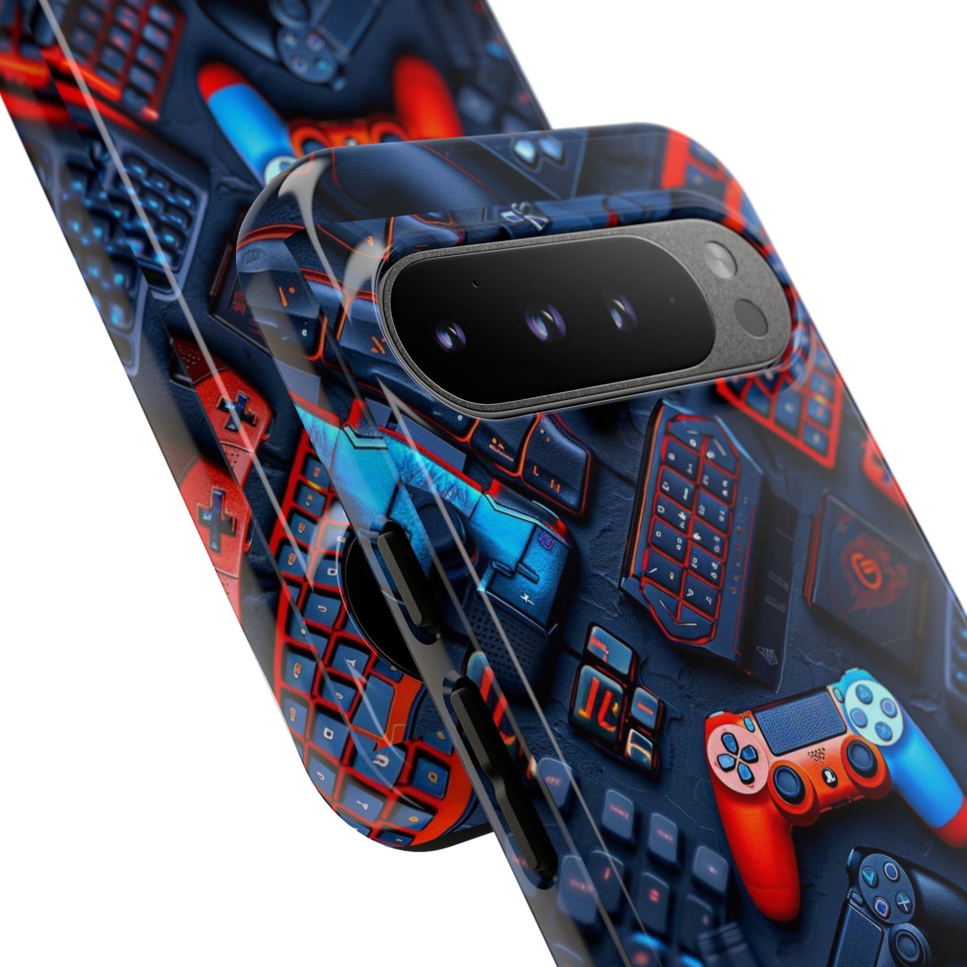 Gamer Themed Controllers Tough Cases for iPhones, Samsung, and Pixel
