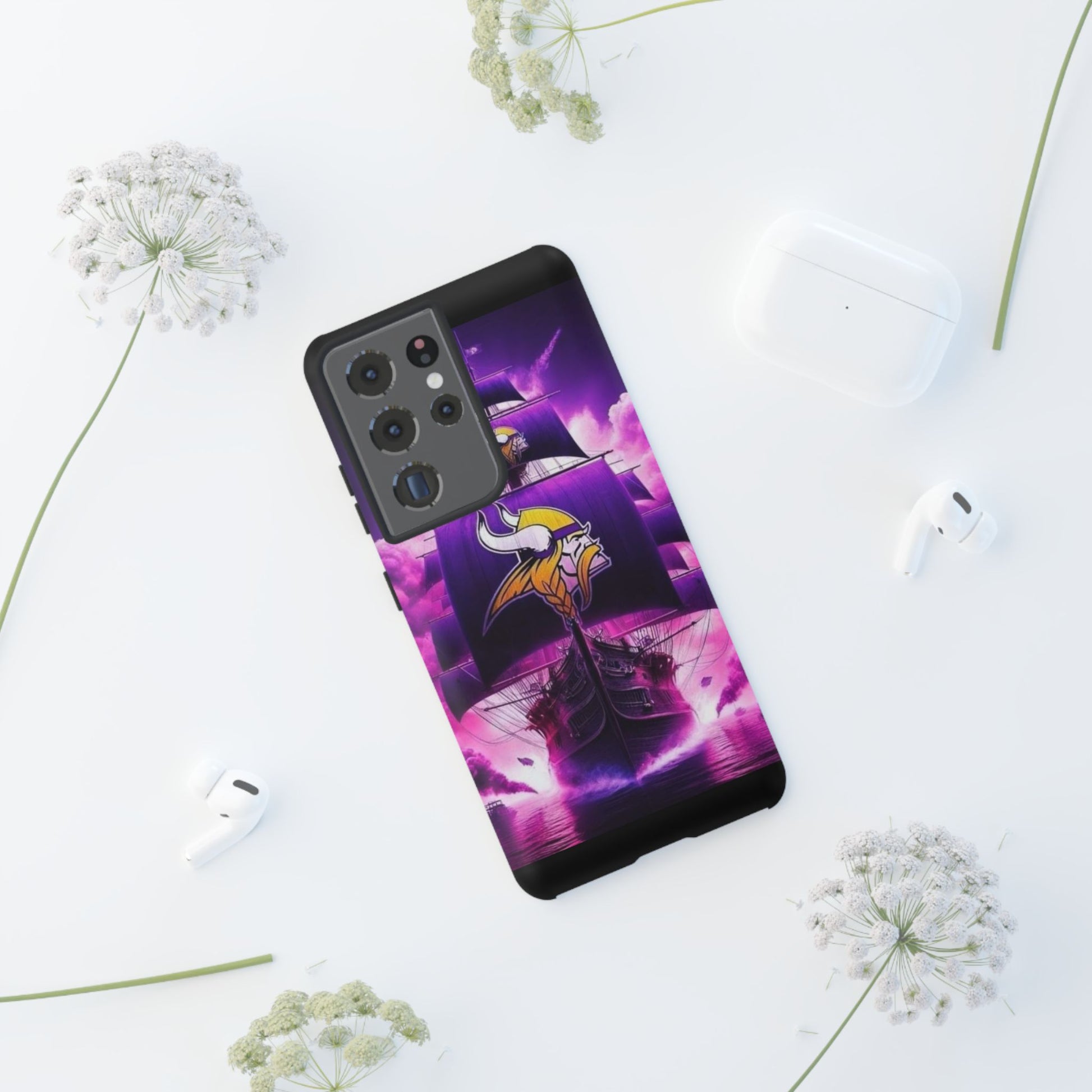 Minnesota Vikings Ship Football Phone Case, Tough Cases for iPhones, Samsung, and Pixel