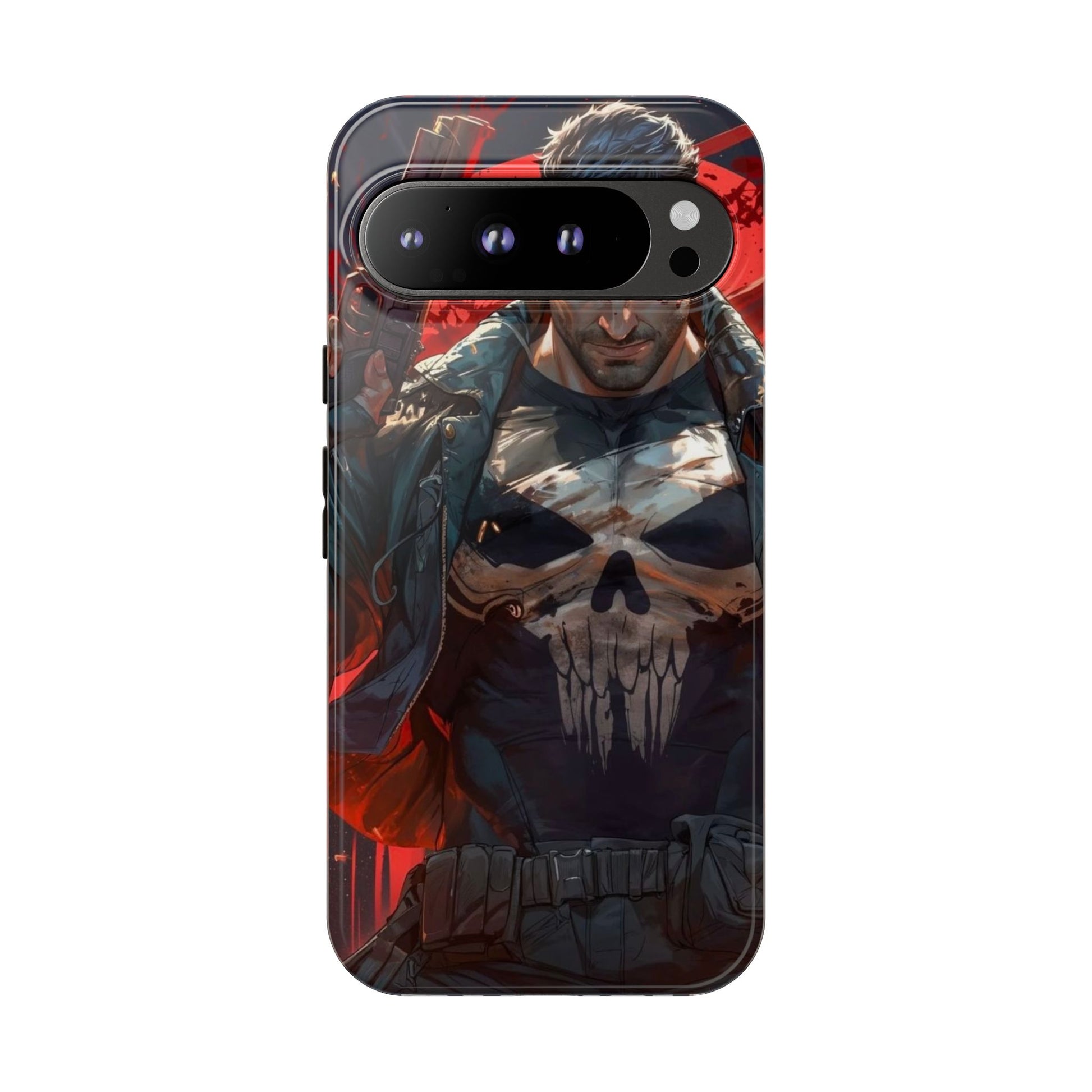 Punisher Tough Cases for iPhones, Samsung, and Pixel