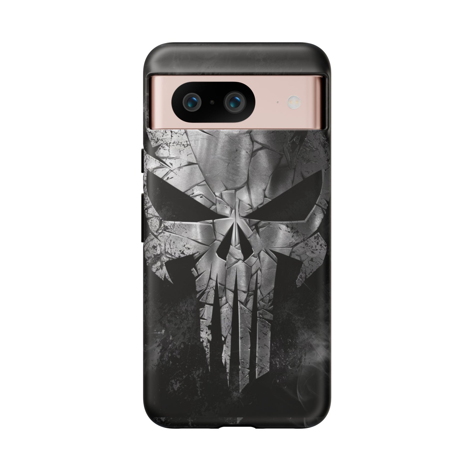 The Punisher Logo Art Tough Cases for iPhones, Samsung, and Pixel
