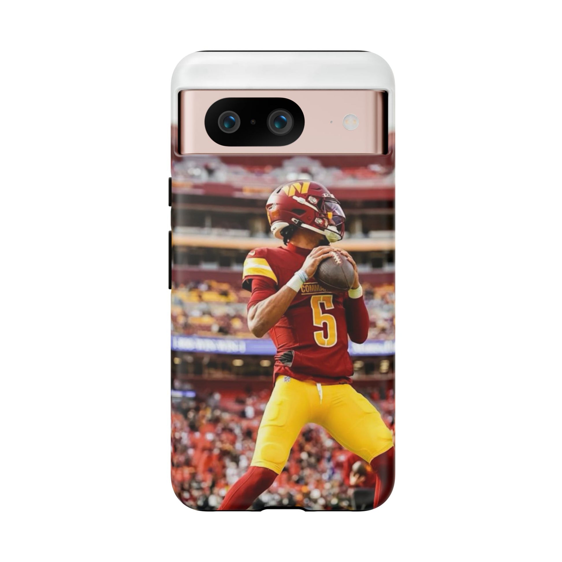 Jayden Daniels Washington Football Tough Cases for iPhones, Samsung, and Pixel